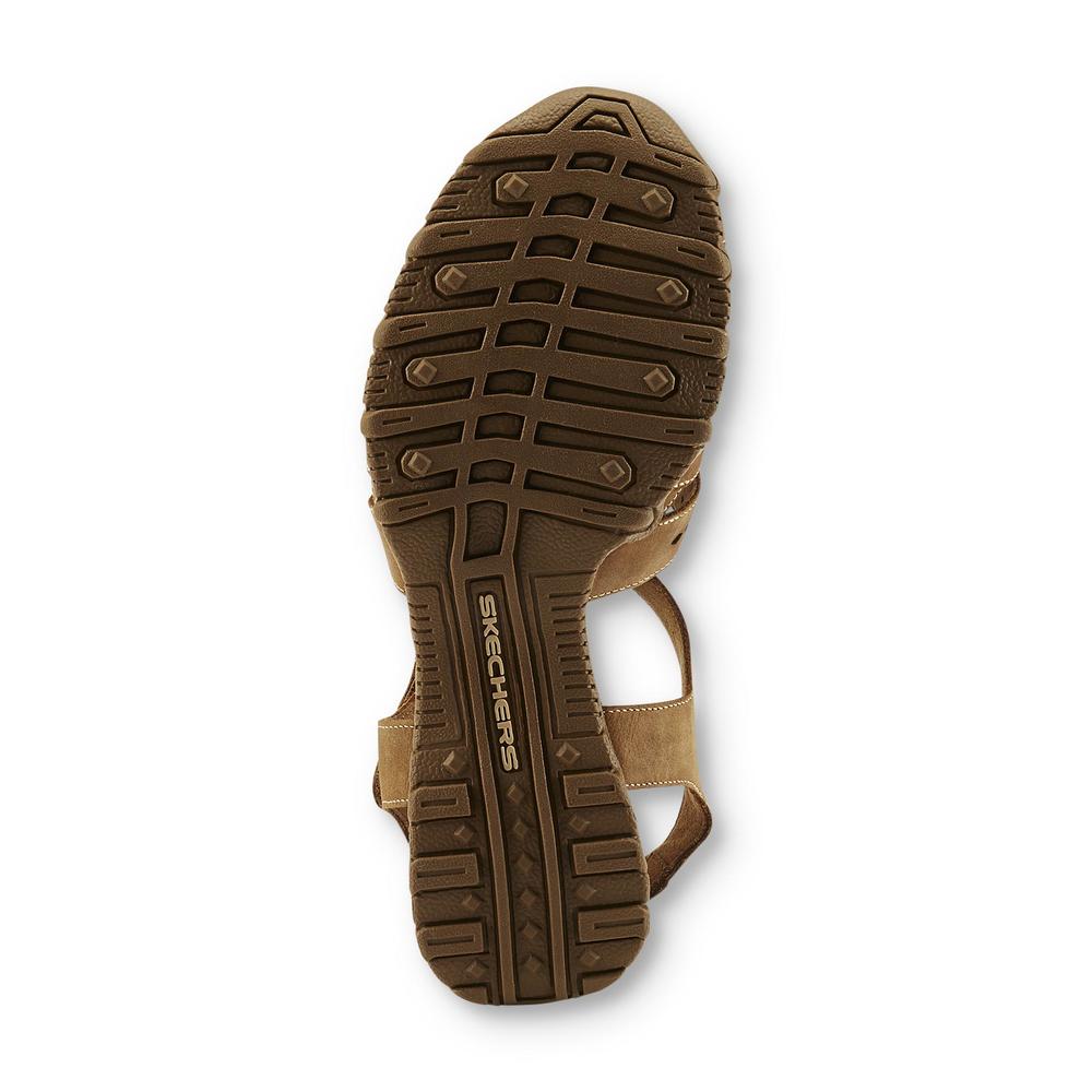 Skechers Women's Modern Comfort - Bikers Brown Cutout Sandal