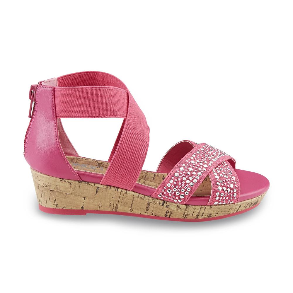 Bongo Girl's Rihanna Pink Platform Wedge Sandal