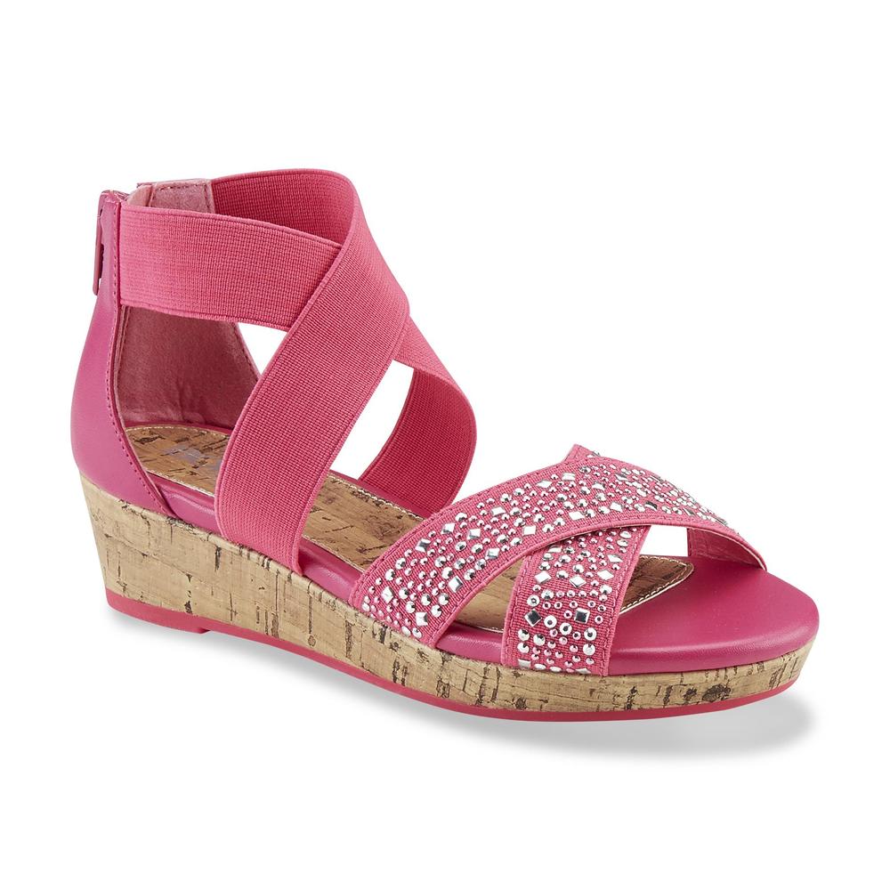 Bongo Girl's Rihanna Pink Platform Wedge Sandal