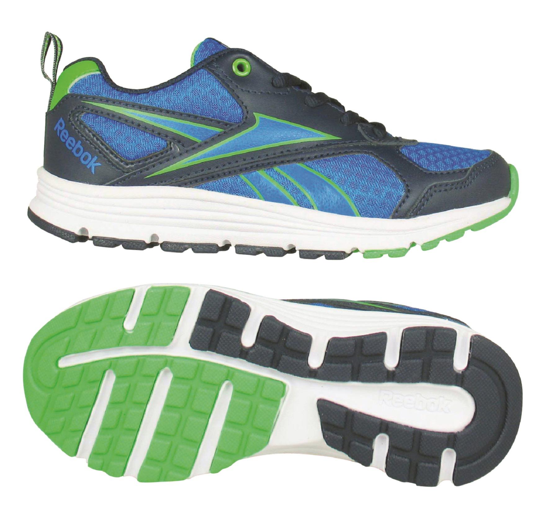 Reebok Boy's Almotio RS Blue/Green Athletic Shoe