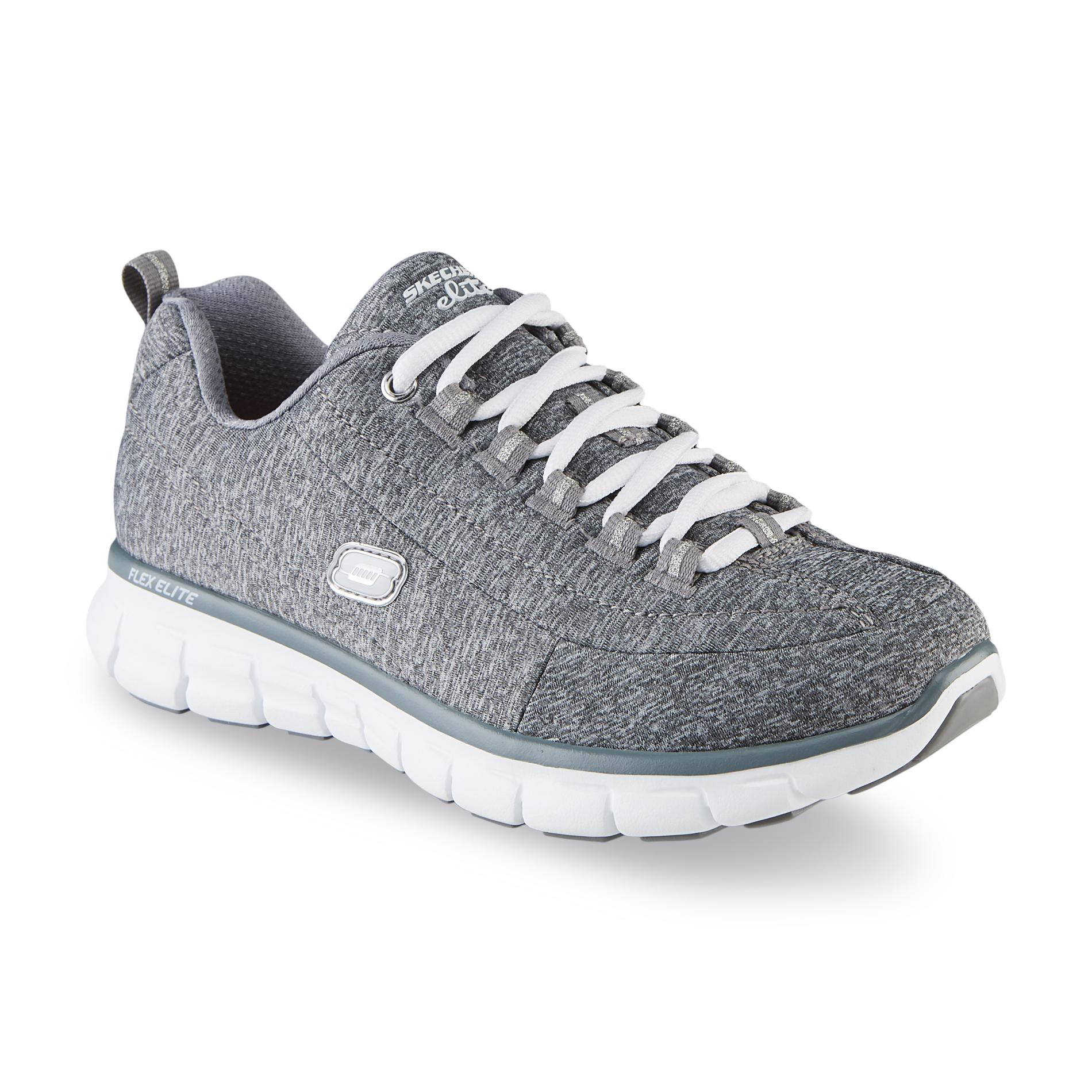 Skechers Women's Spot On Gray/White Athletic Shoe