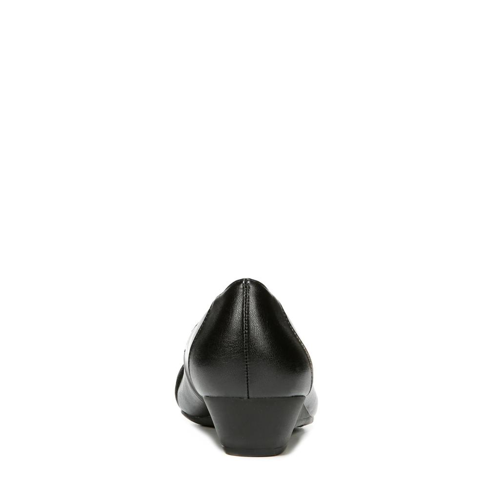 LifeStride Women's Capstone Slip Resistant Black Wedge Shoe - Wide Width Available