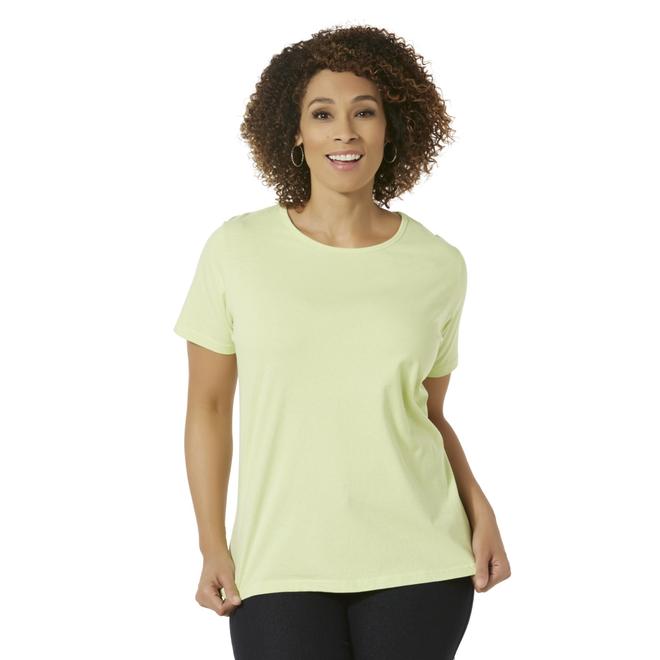 Basic Editions Women's Plus T-Shirt - Kmart