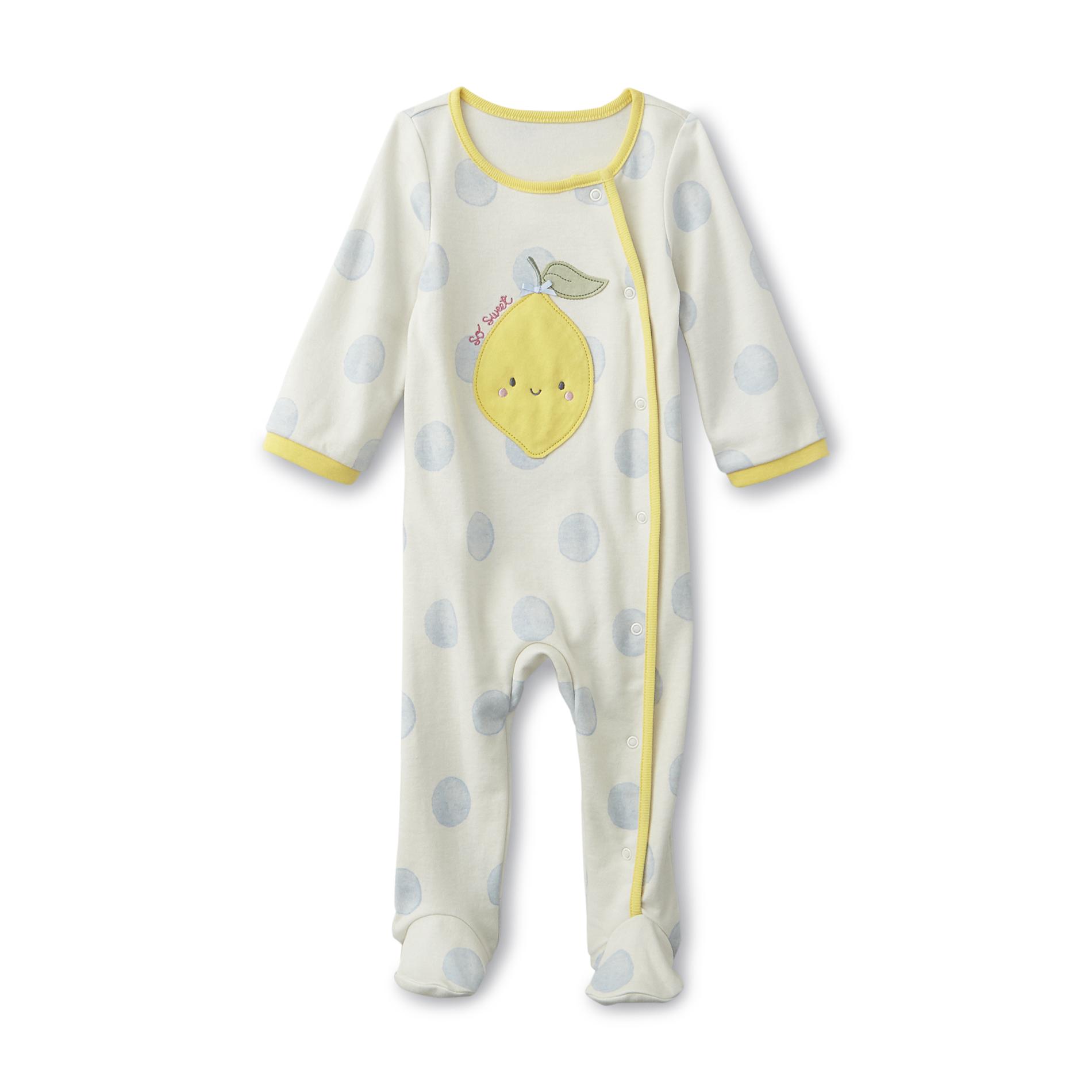 Little Wonders Newborn Girl's Sleeper Pajamas - So Sweet