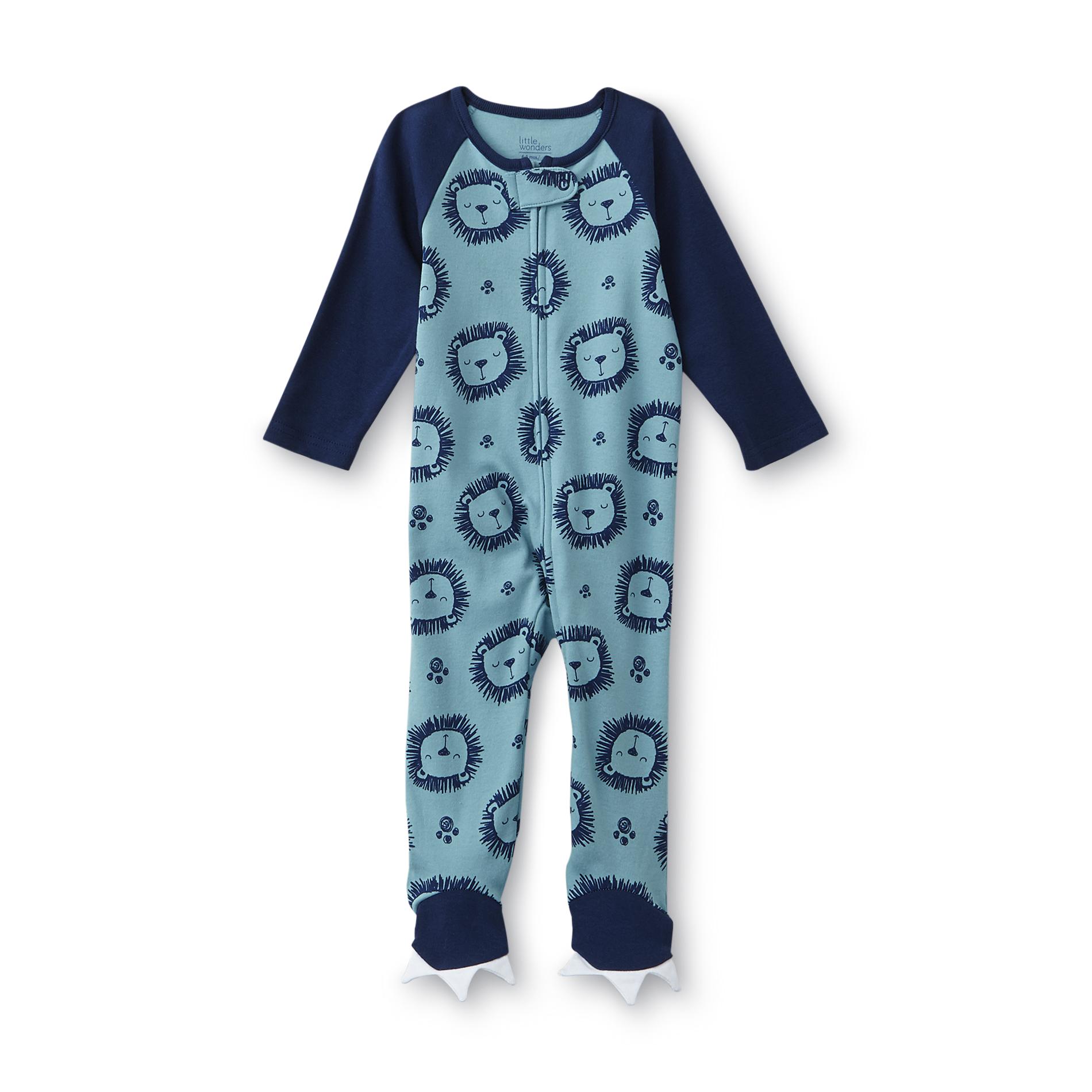 Little Wonders Newborn Boy's Sleeper Pajamas - Lions