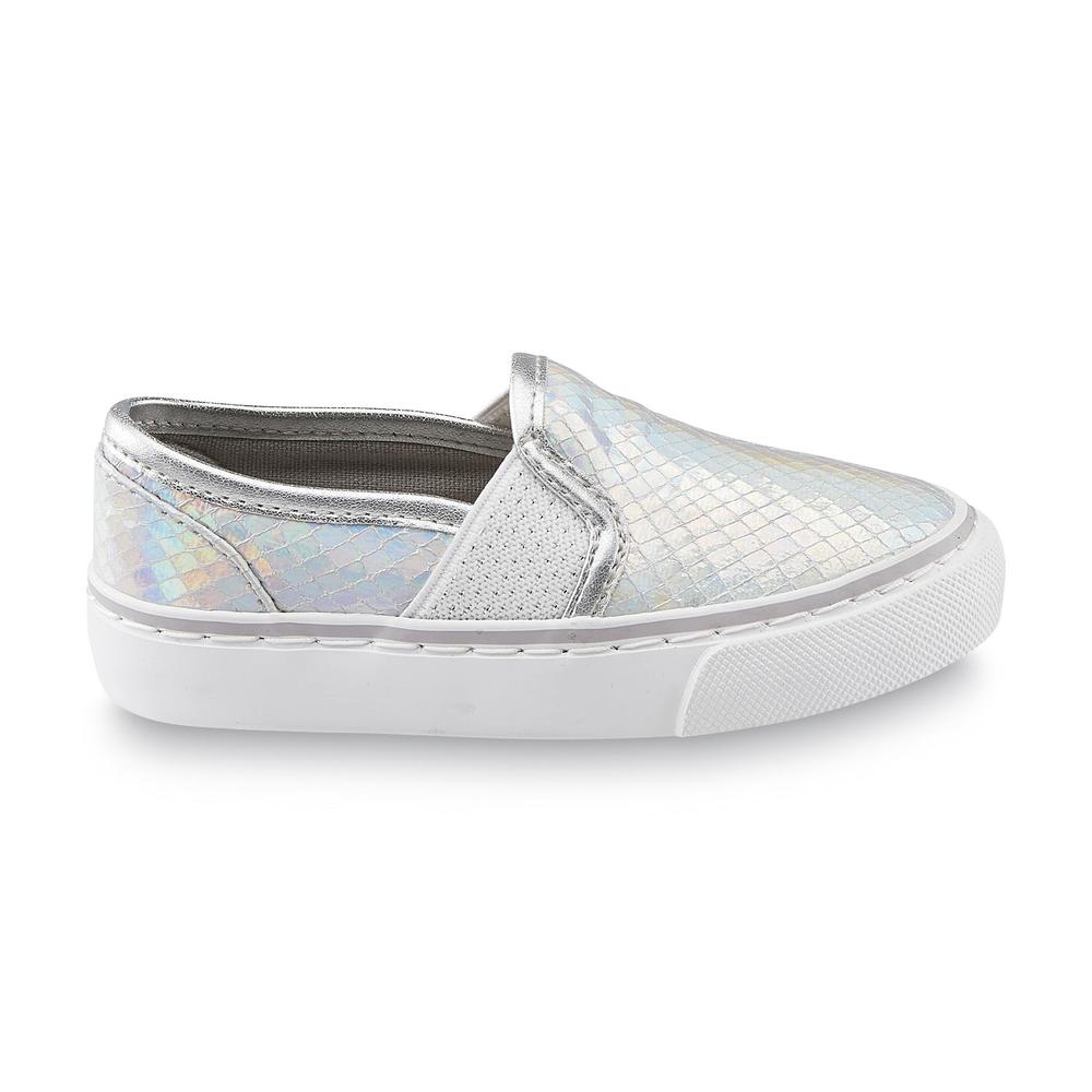 Canyon River Blues Toddler Girl's Lil Maddie Silver Slip-On Sneaker