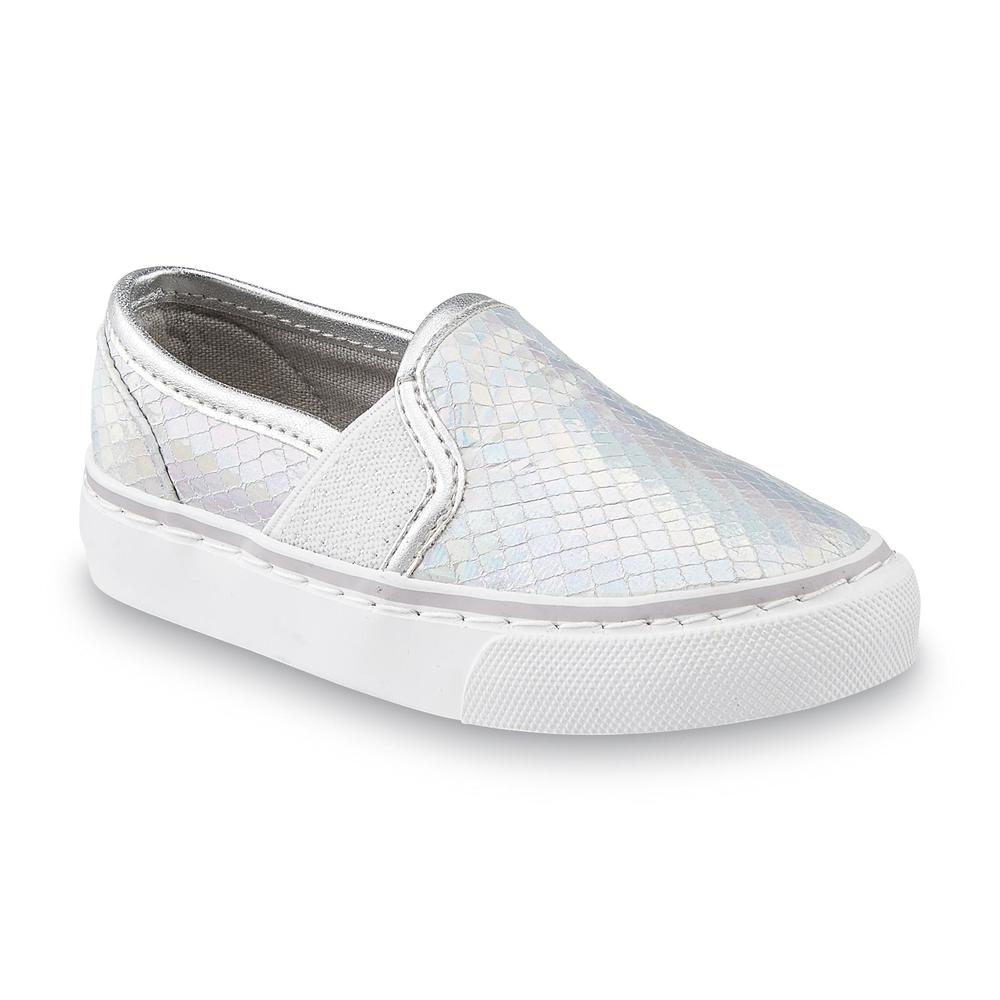Canyon River Blues Toddler Girl's Lil Maddie Silver Slip-On Sneaker