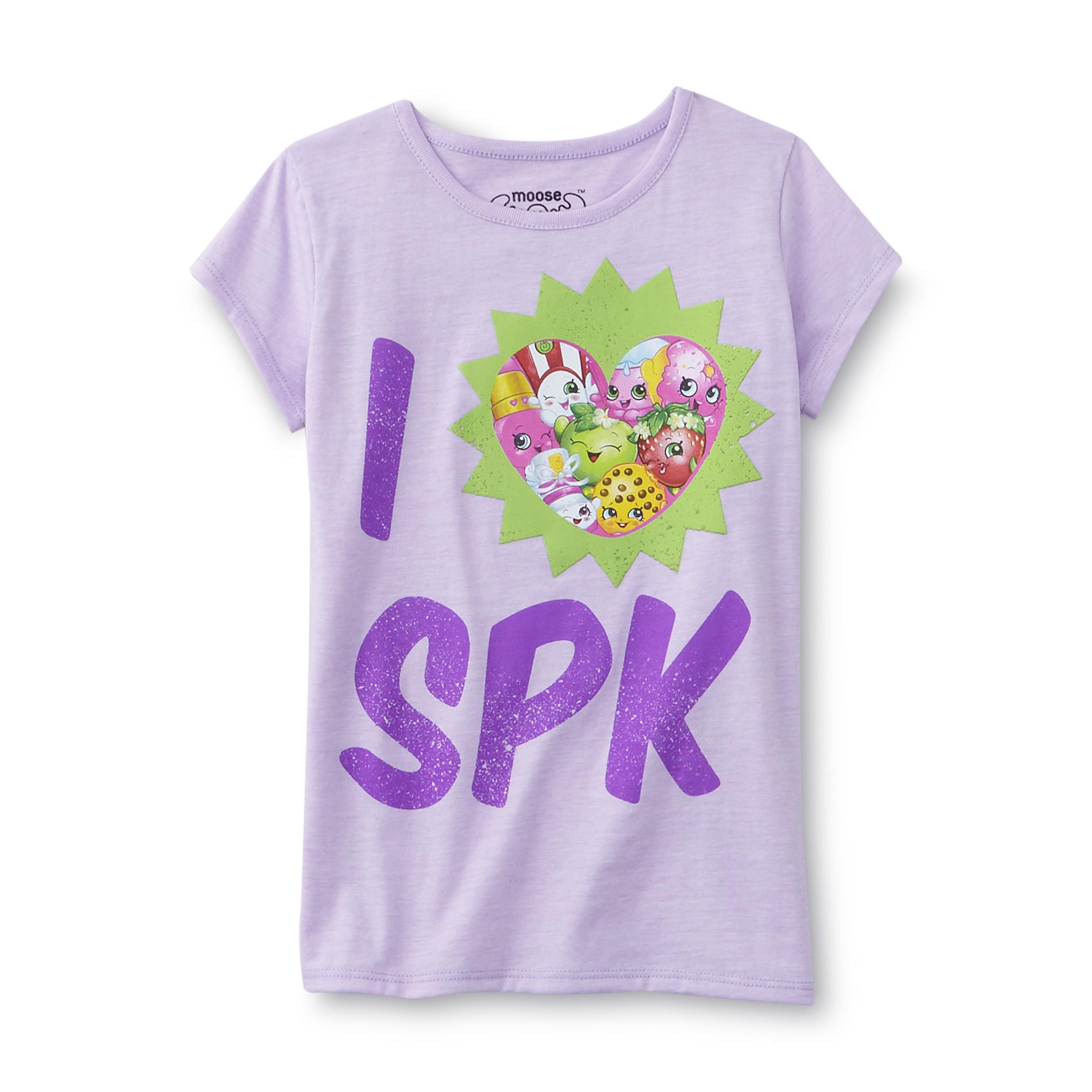 Shopkins Girl's Graphic T-Shirt - I Heart SPK