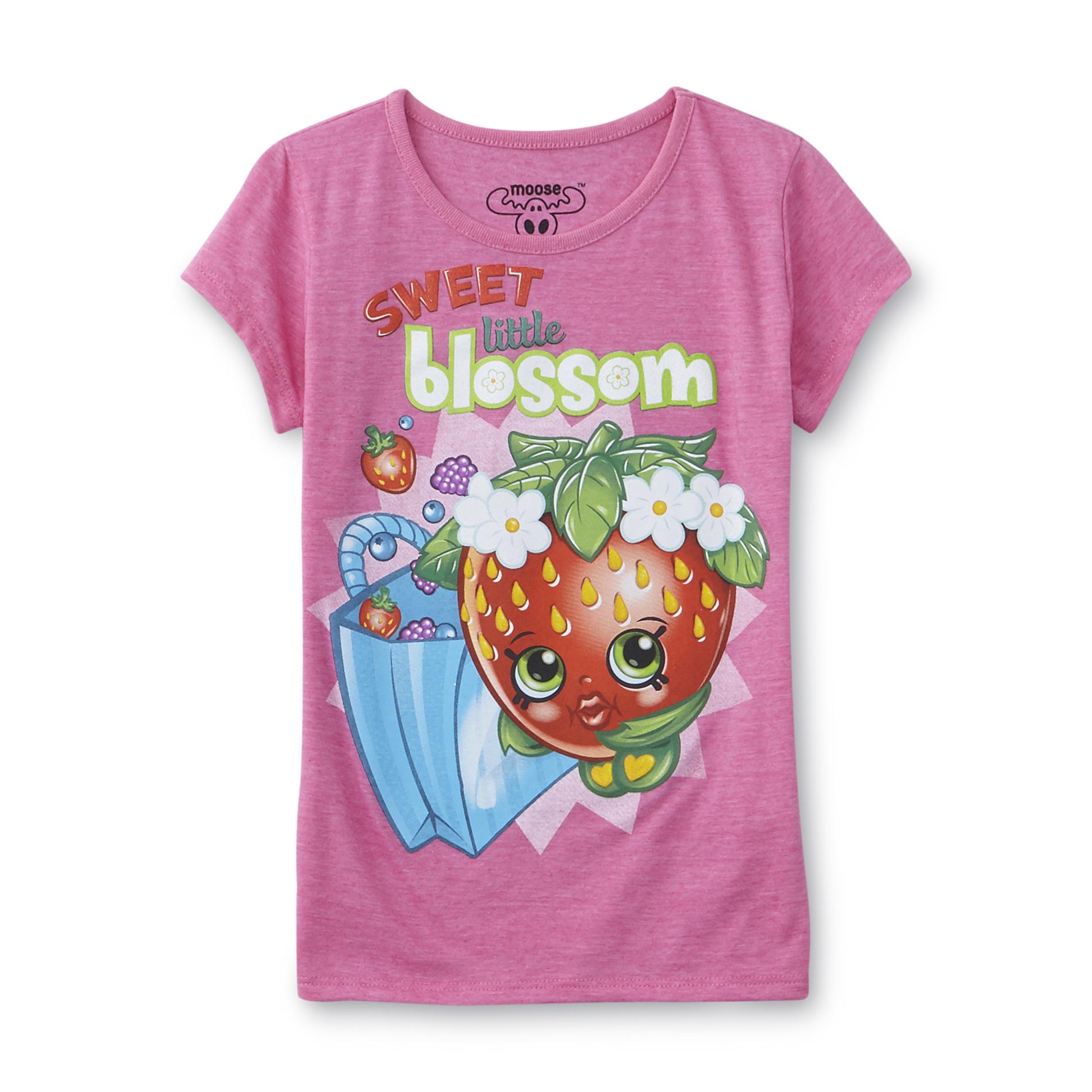Shopkins Girl's Graphic T-Shirt - Strawberry Kiss