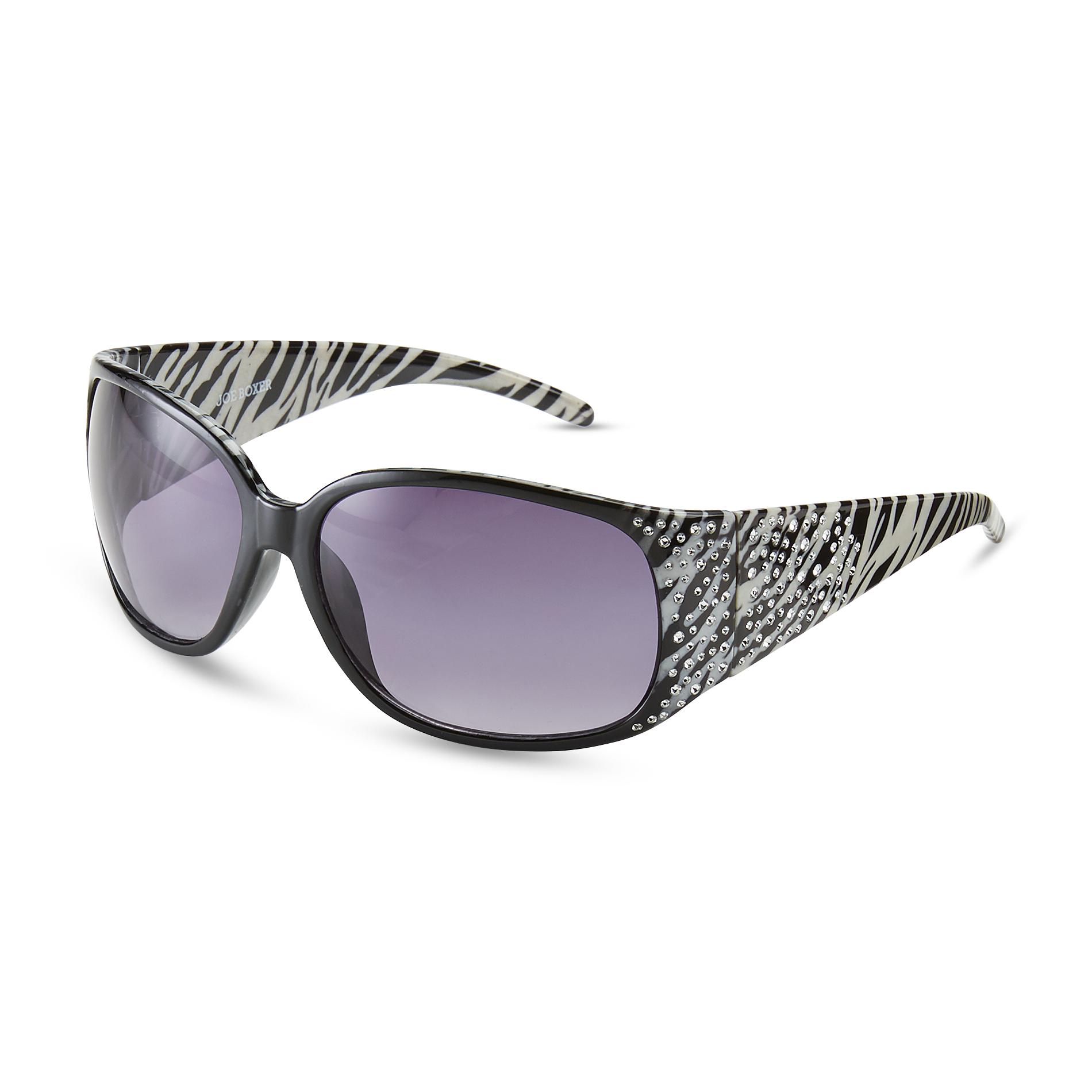 Joe Boxer Women's Embellished Oval Sunglasses