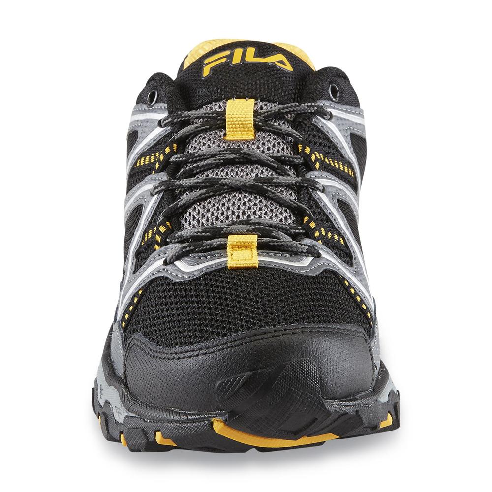 Fila Men's Vitality V Black/Gray/Yellow Trail Shoe