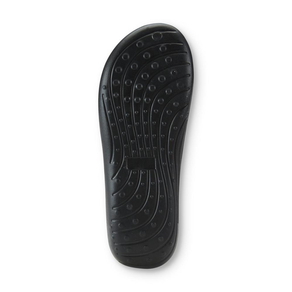 Fila Women's Malibu Black/Blue Sport Slide Sandal