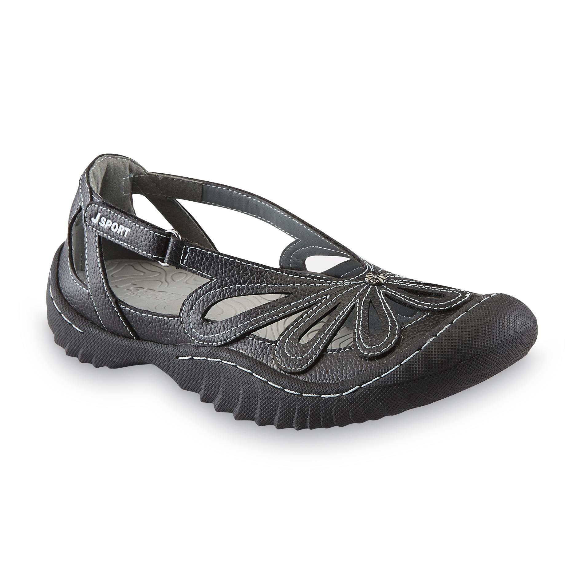 JSport by Jambu Women's Marigold Black Comfort Flat