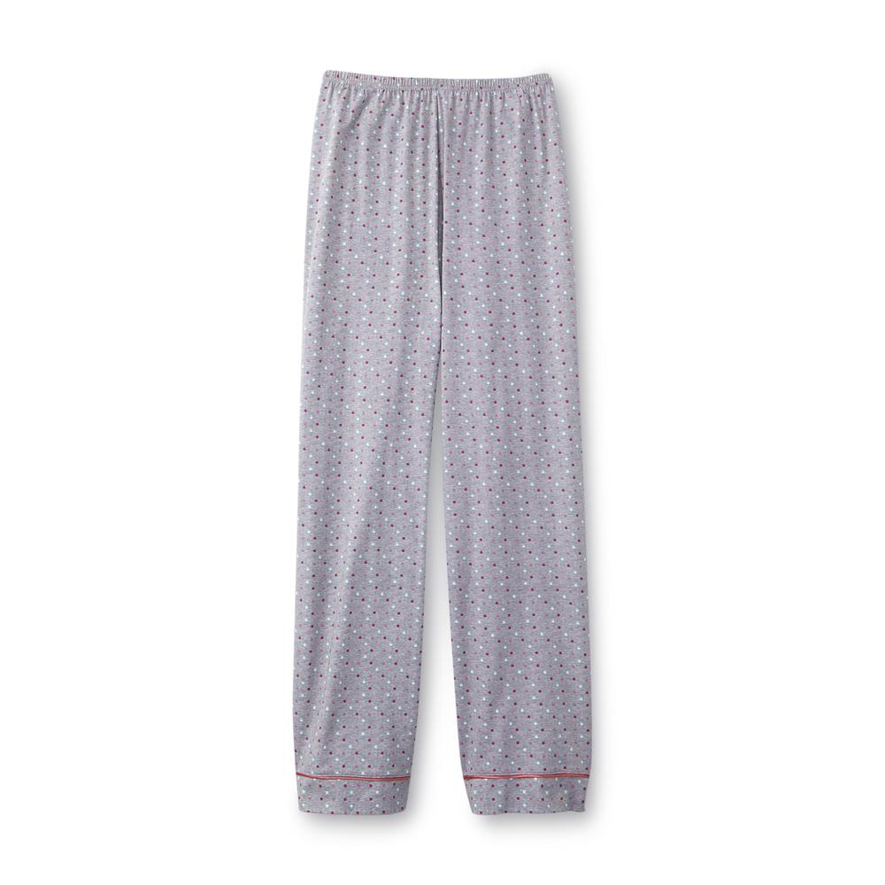 Laura Scott Women's Pajama Top & Pants - Polka Dots