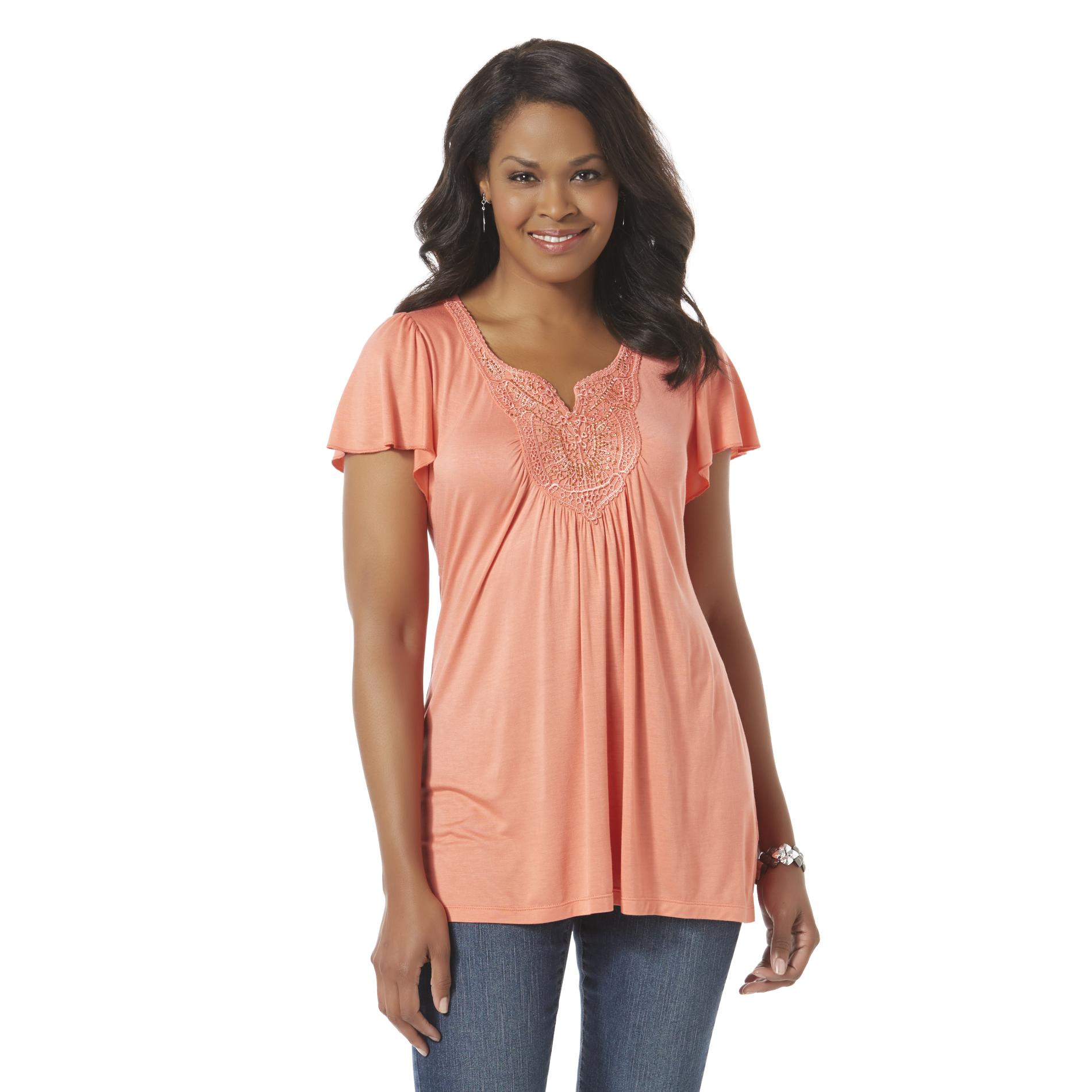 Live and Let Live Women's Embellished Tunic