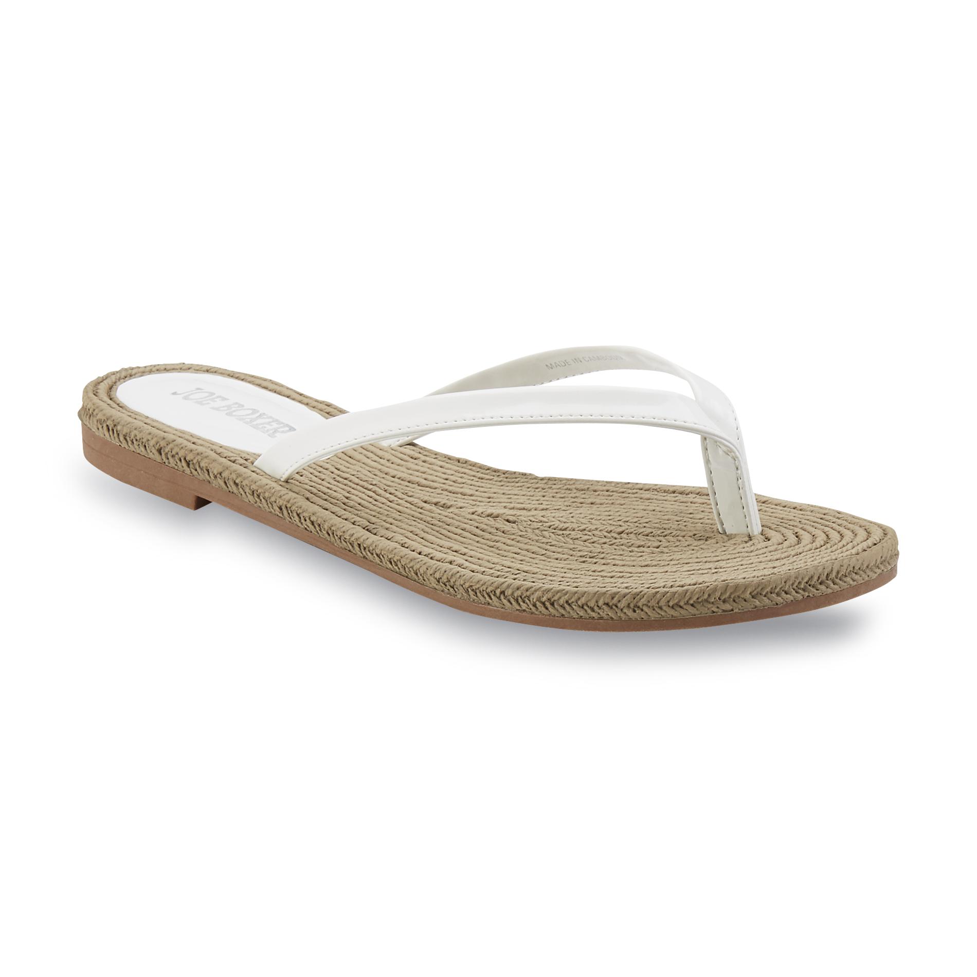Joe Boxer Women's Zaliki White FlipFlop Sandal