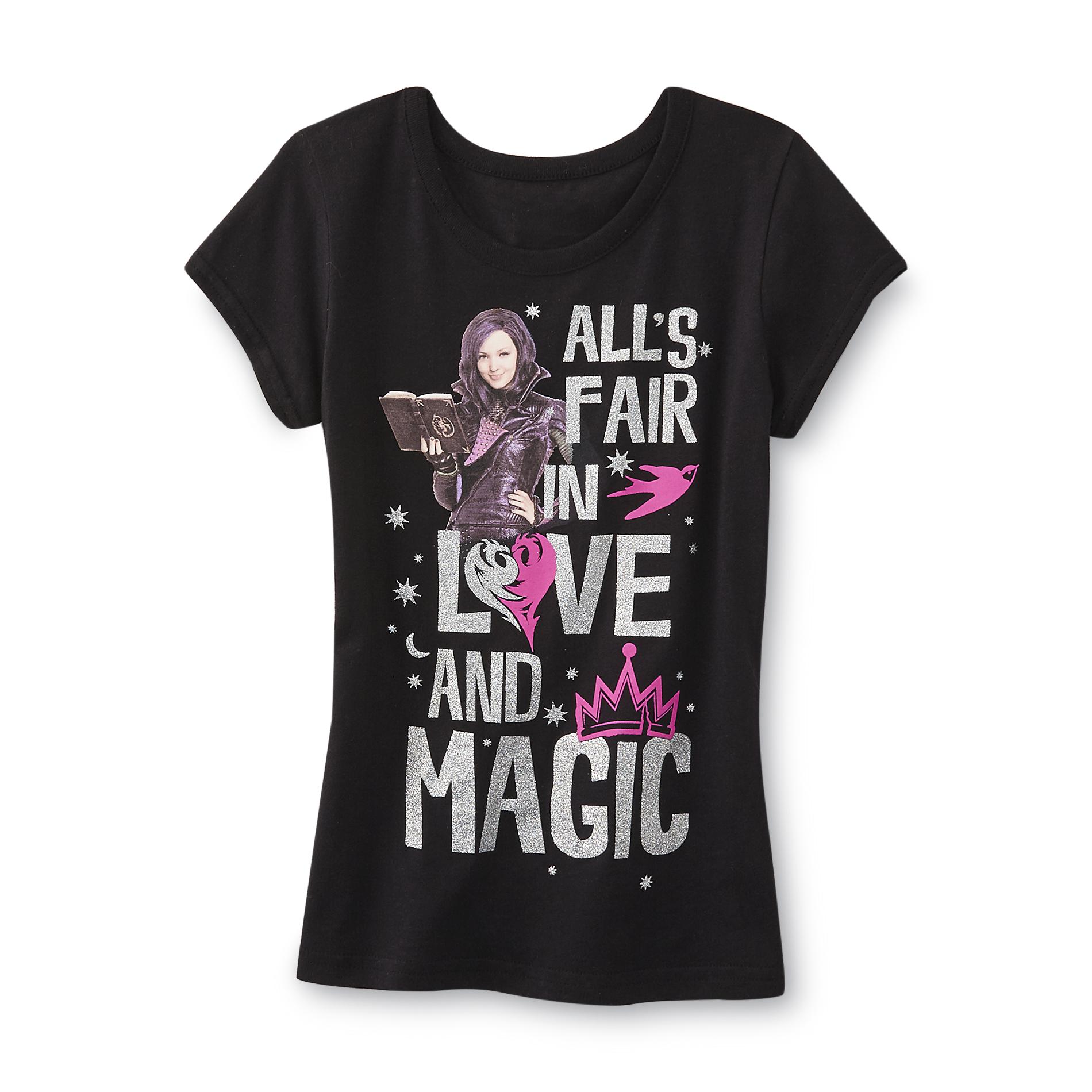 Disney Descendants Girl's Graphic T-Shirt - Mal