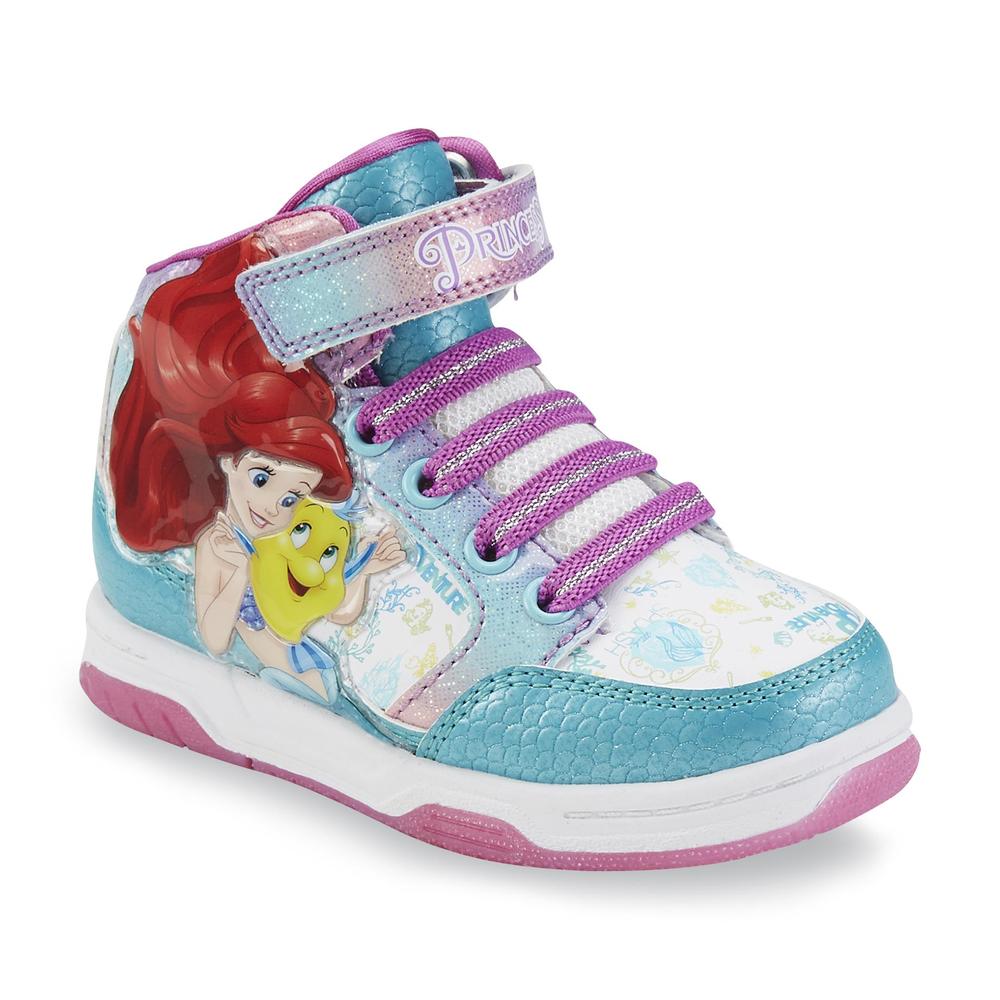 Disney Toddler Girl's Ariel Purple/Green/White Sneaker