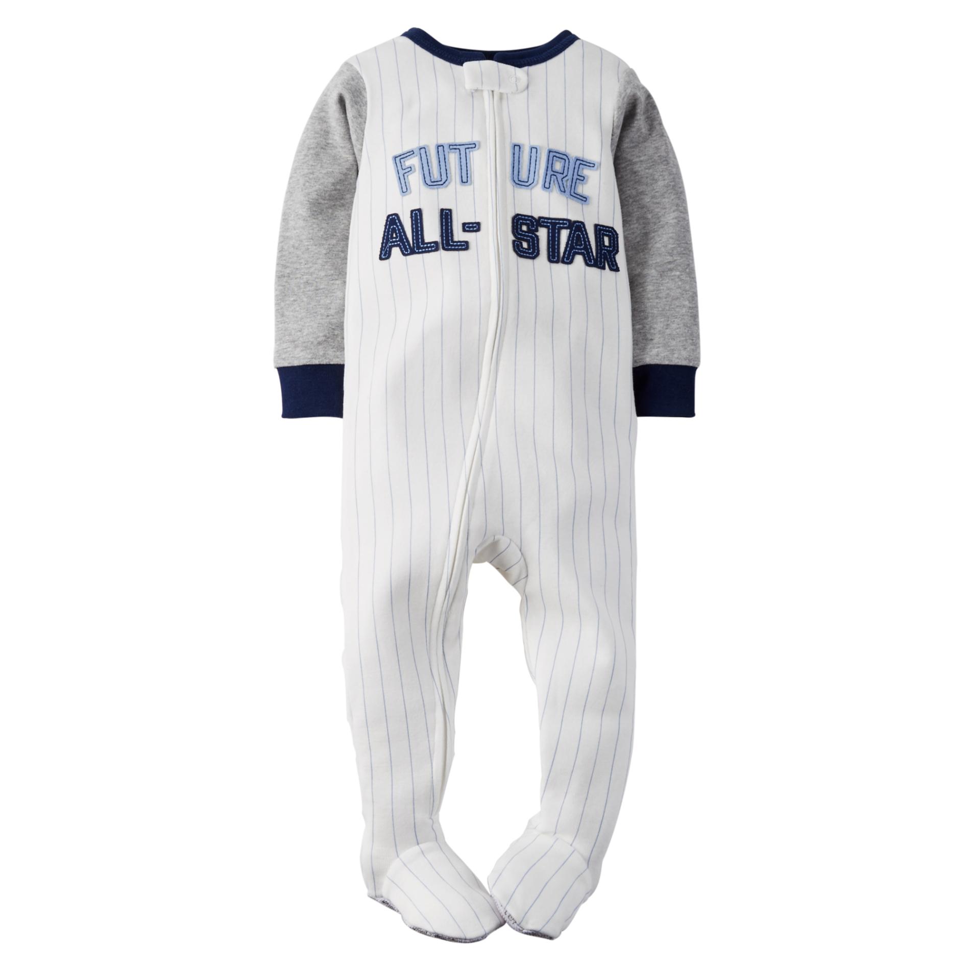 Carter's Toddler Boy's Footed Pajamas - Baseball Uniform
