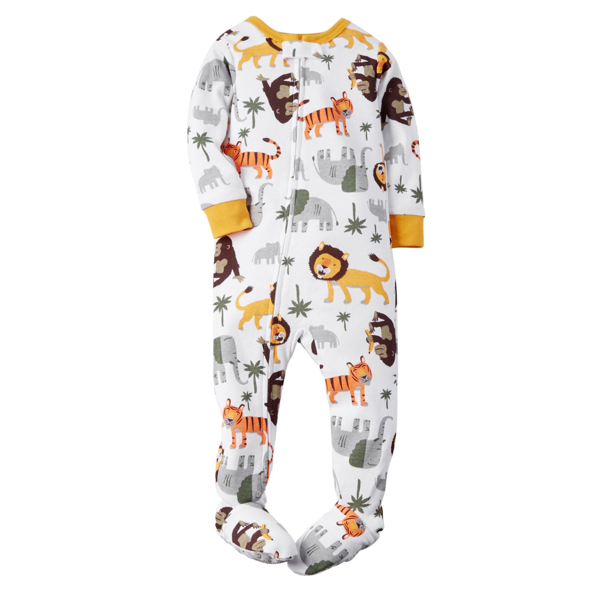Carter's Infant Boy's Footed Pajamas Jungle Animals