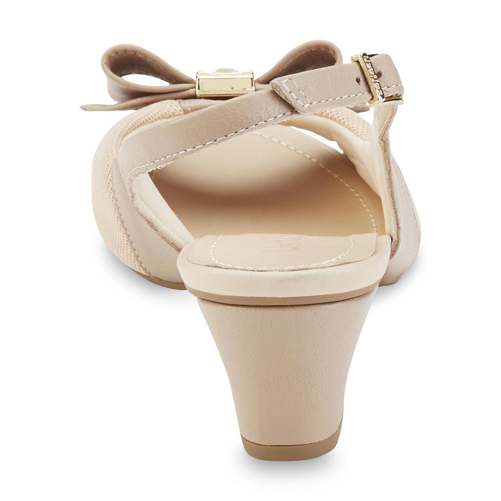 Usaflex Women's Magdalena Leather/Mesh Bunion Comfort Slingback Sandal - Tan