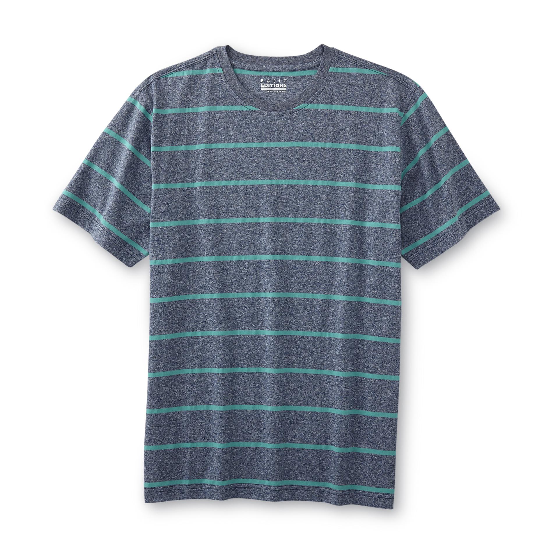 Basic Editions Men's Big & Tall T-Shirt - Striped - Kmart
