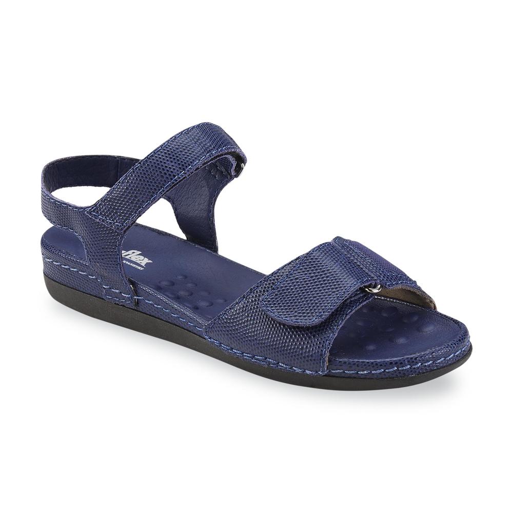 Usaflex Women's Adela Leather Comfort Bunion Sandal - Blue