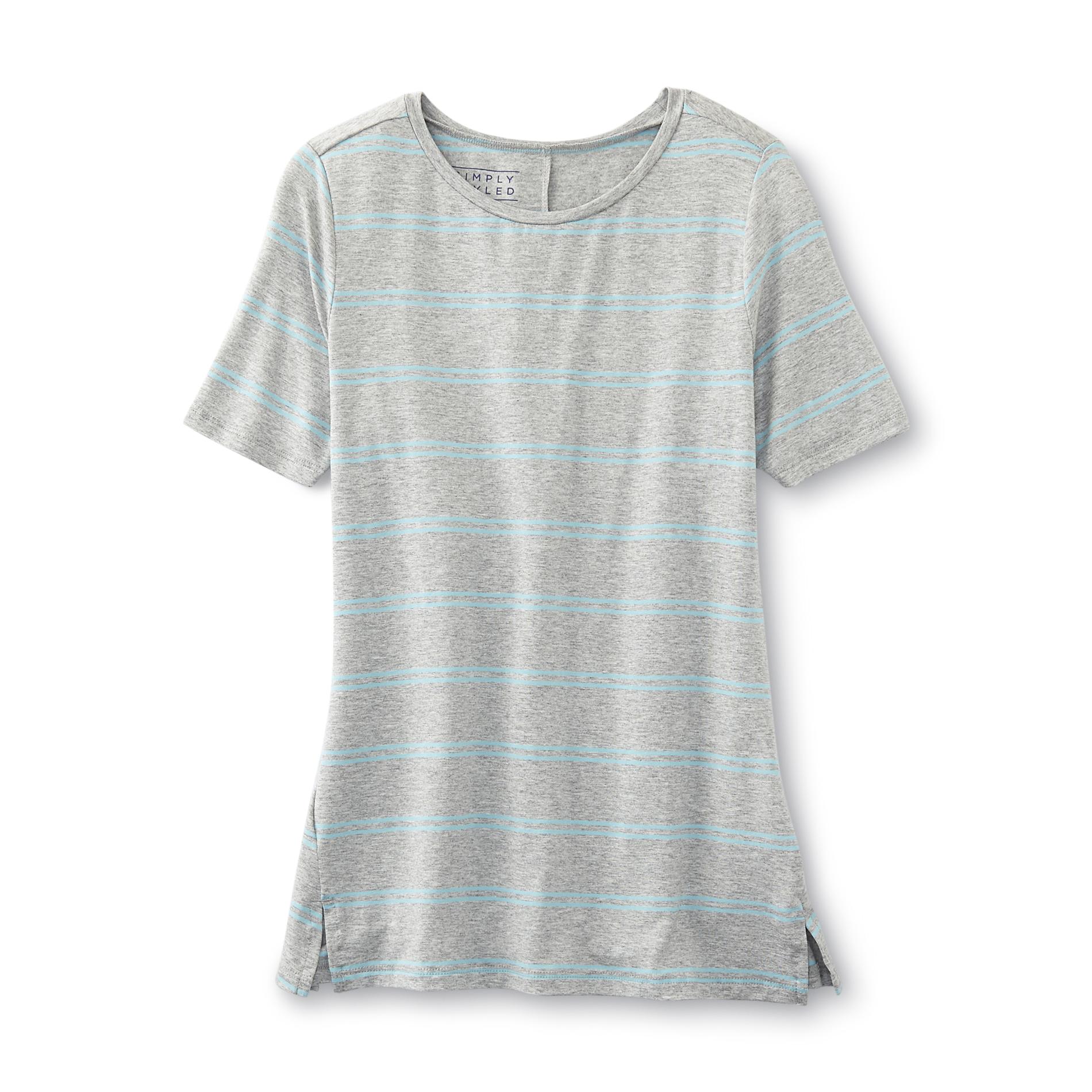 Simply Styled Girl's Knit Tunic - Striped