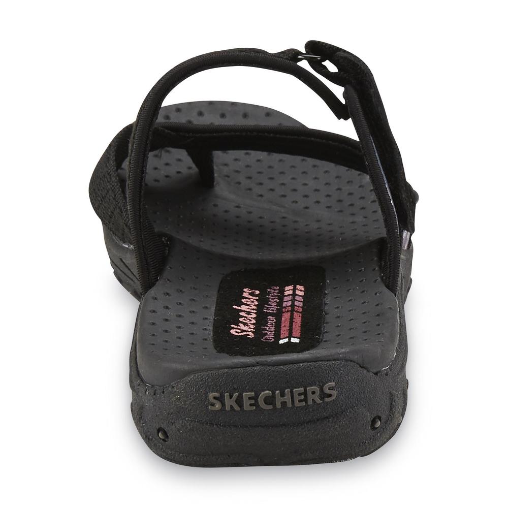 Skechers Women's Reggae Brush Strokes Black/Multicolor Sport Sandal