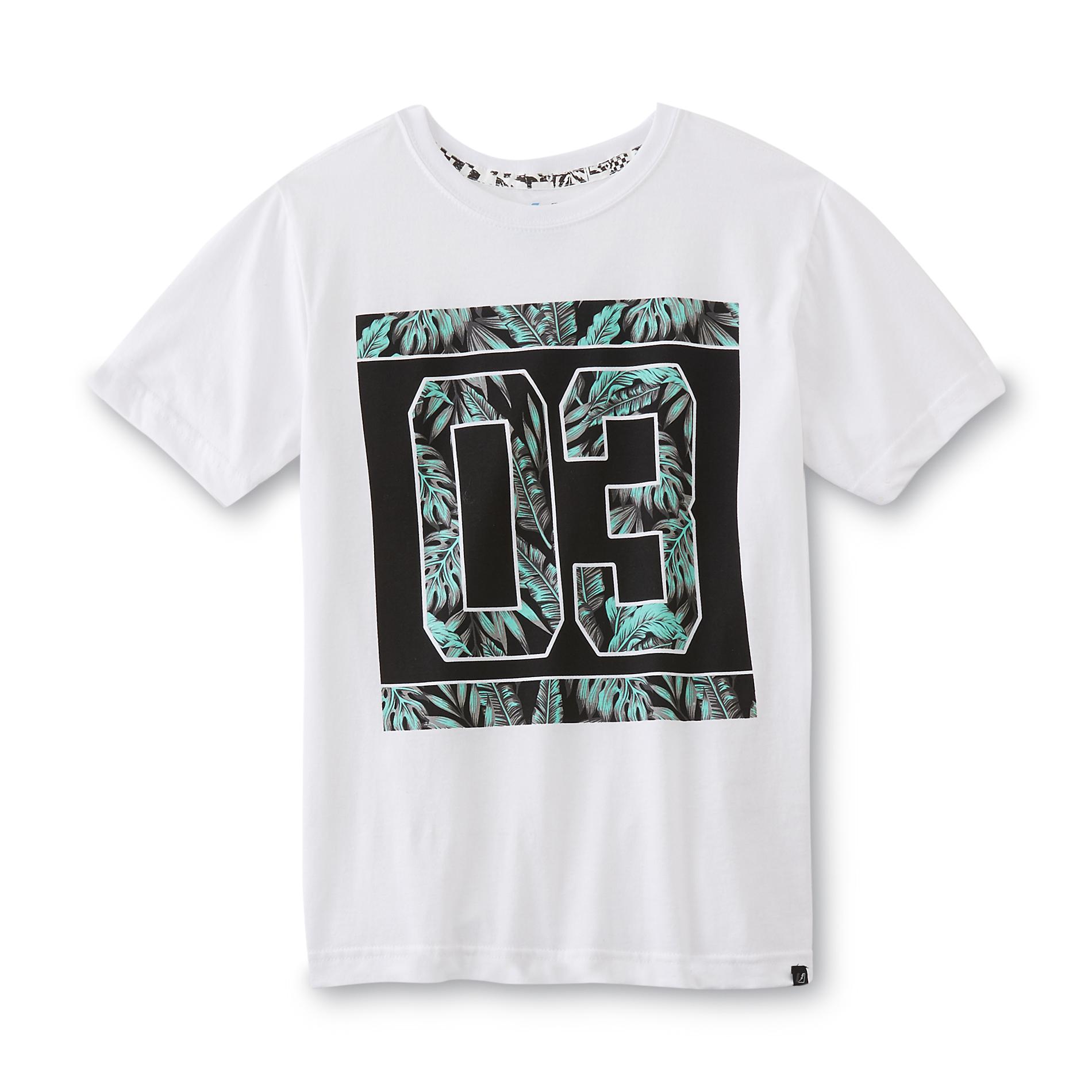 Amplify Boy's Graphic T-Shirt - Palm Leaves