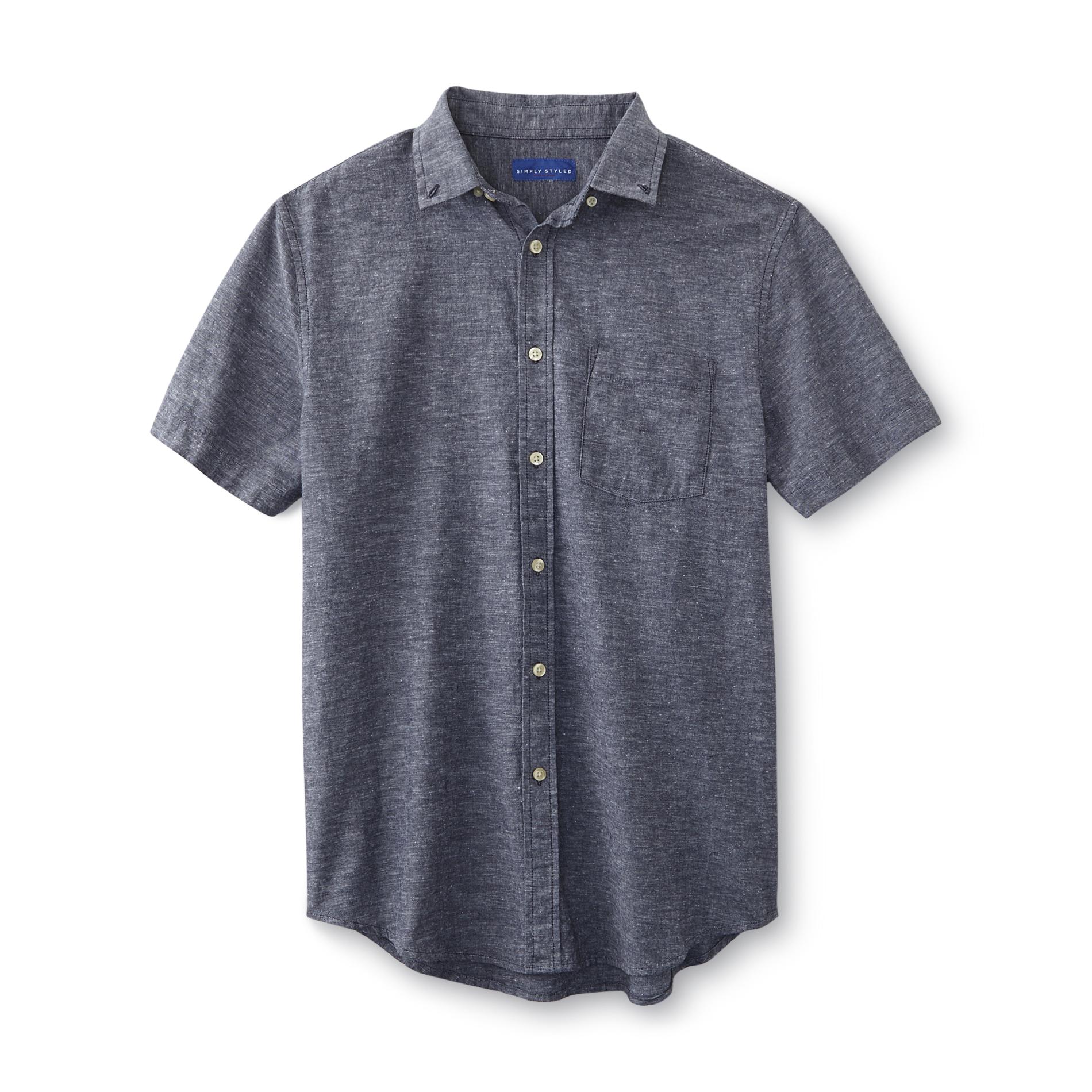 Simply Styled Men's Linen-Blend Shirt