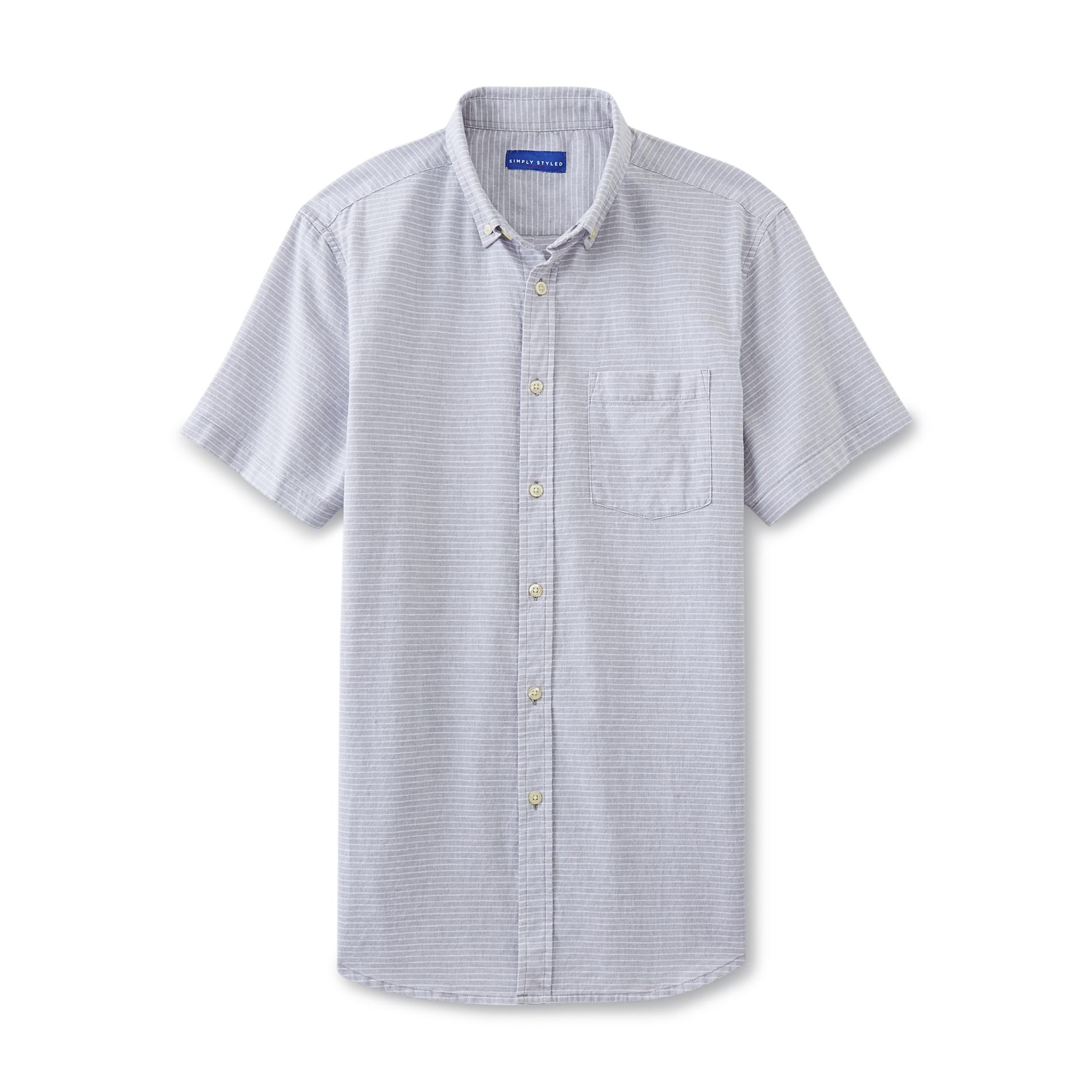 Simply Styled Men's Short-Sleeve Shirt - Striped