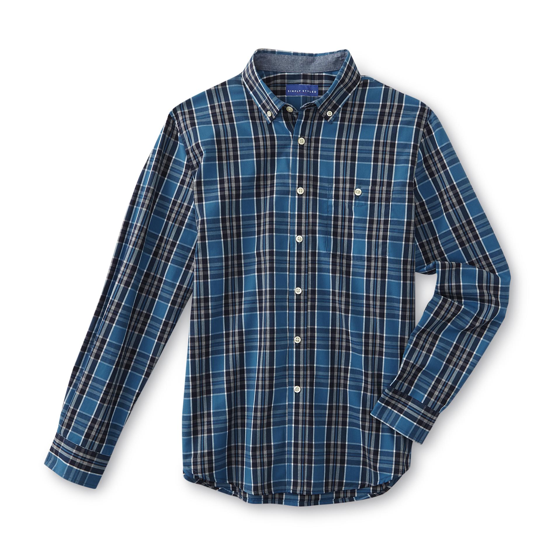 Simply Styled Men's Woven Shirt - Plaid
