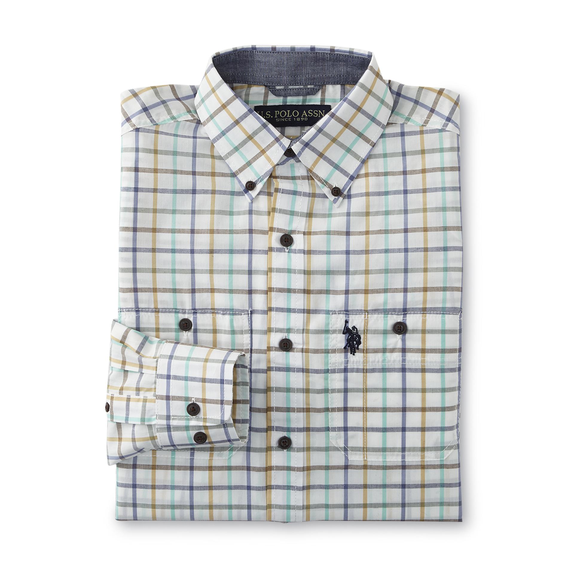 U.S. Polo Assn. Men's Dress Shirt - Check Print