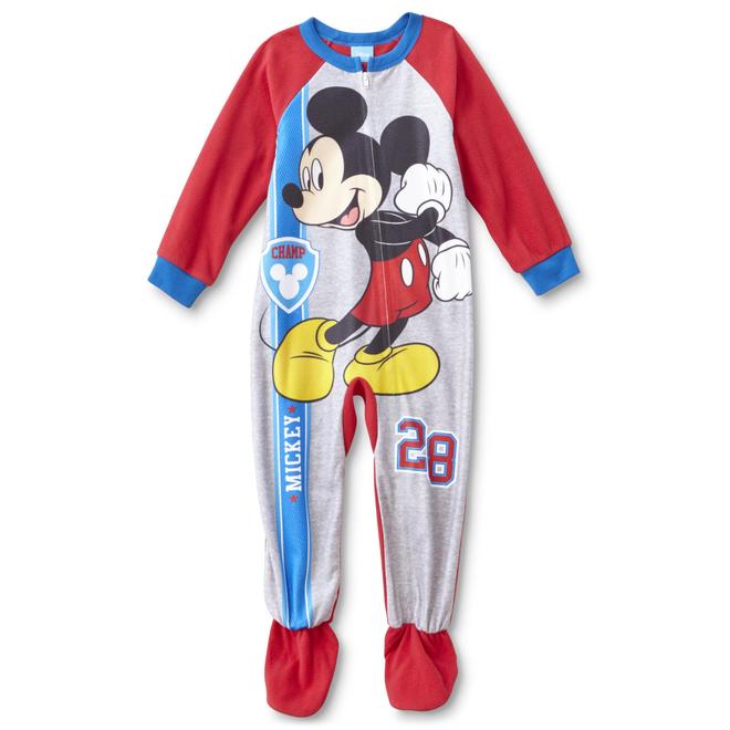 Disney Mickey Mouse Toddler Boys' Footed Pajamas