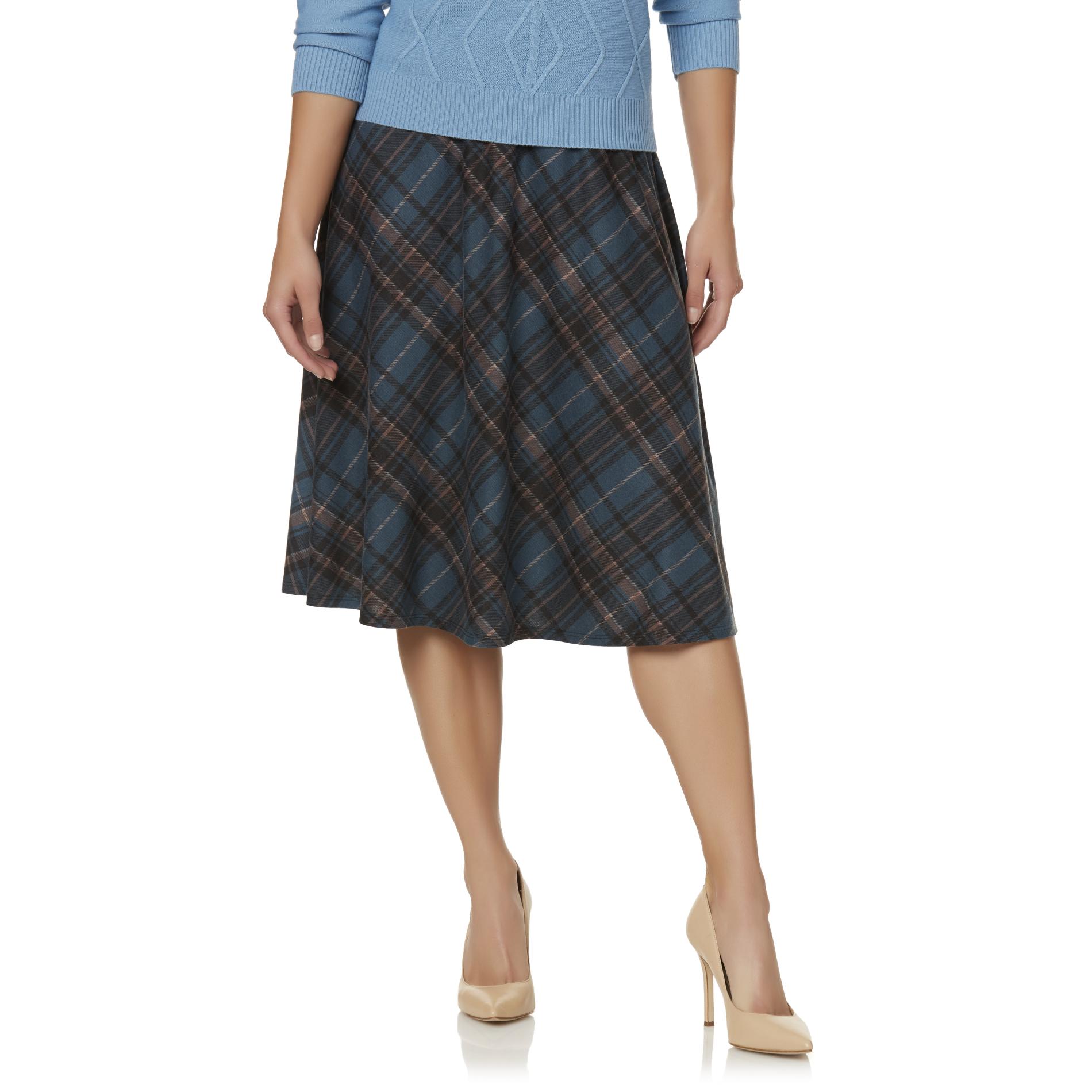Laura Scott Petites' A-Line Skirt - Plaid | Shop Your Way: Online ...