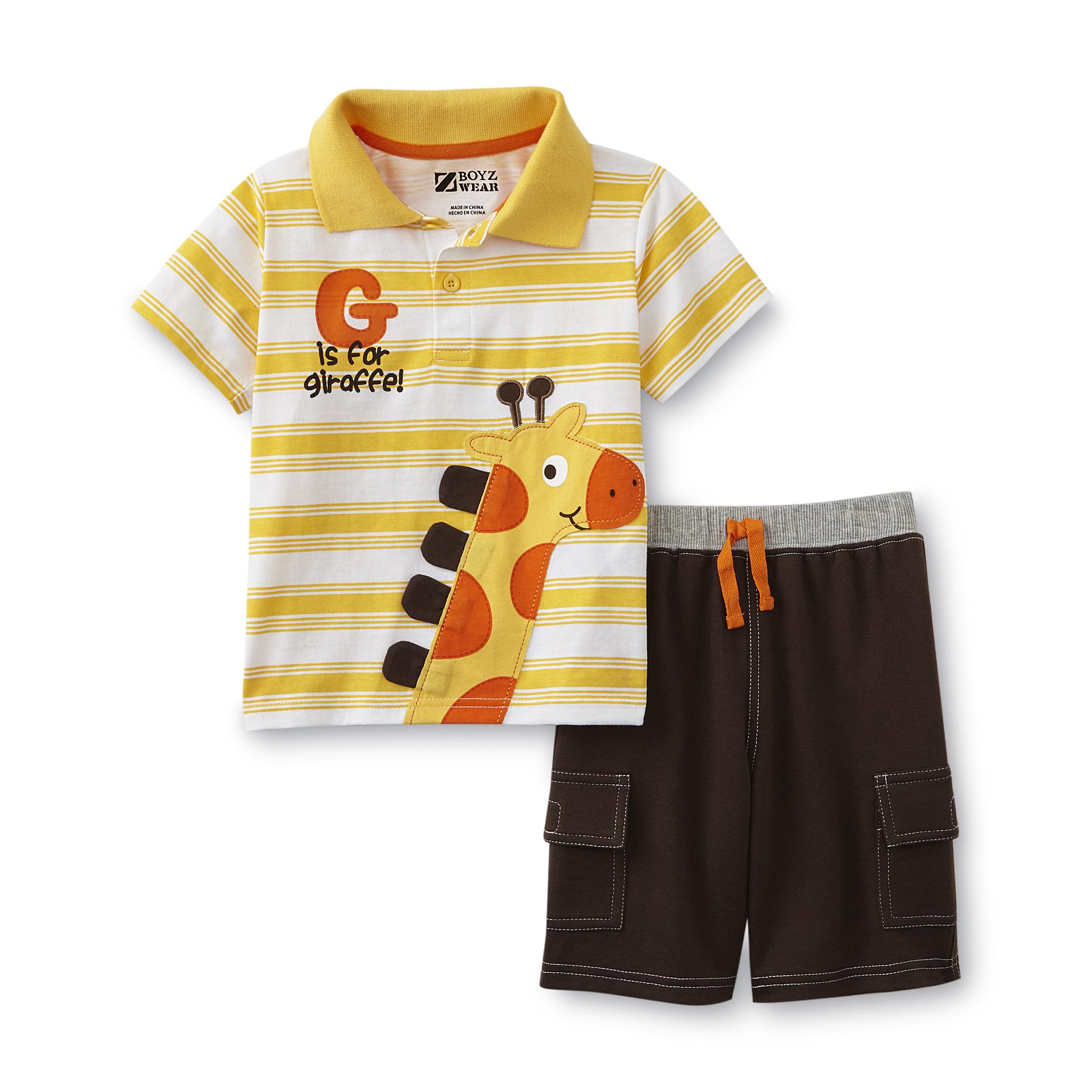 Boyz Wear Infant & Toddler Boy's Polo Shirt & Shorts - Striped