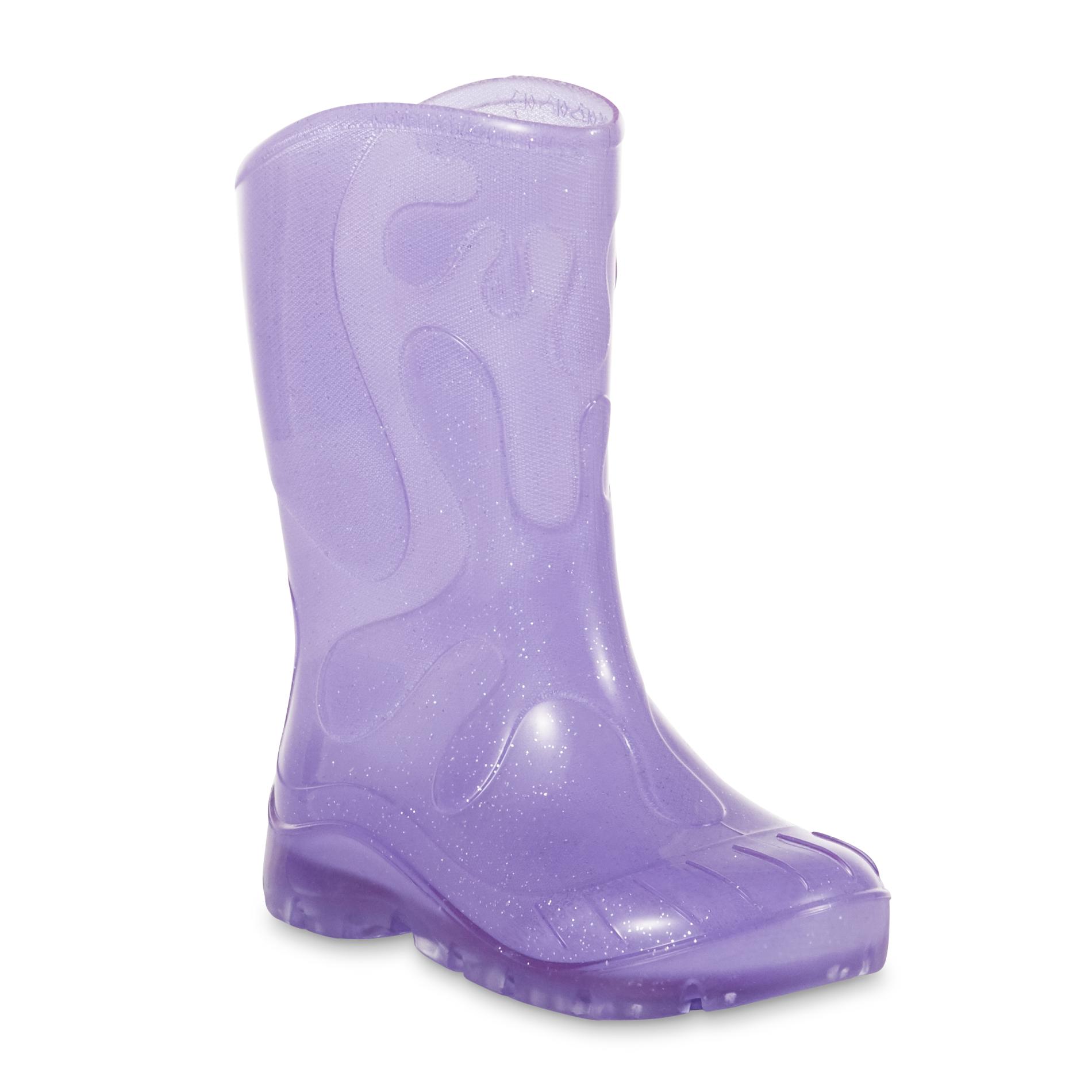 girls purple rain boots