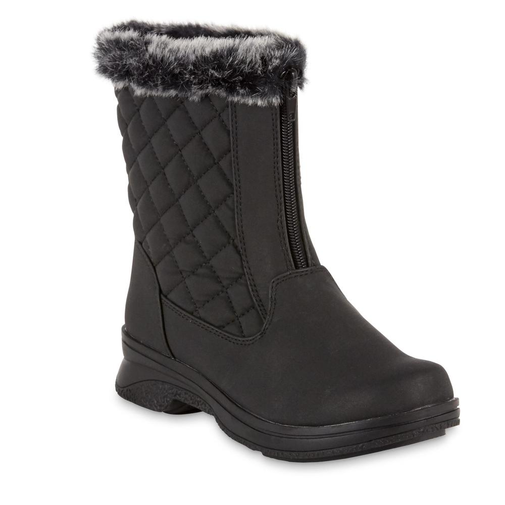 Athletech Women's Maddie Quilted Winter/Weather Boot - Black