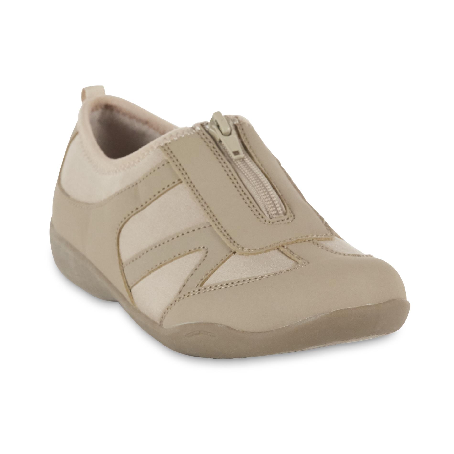 Basic Editions Women's Memory Casual Sneaker - Taupe