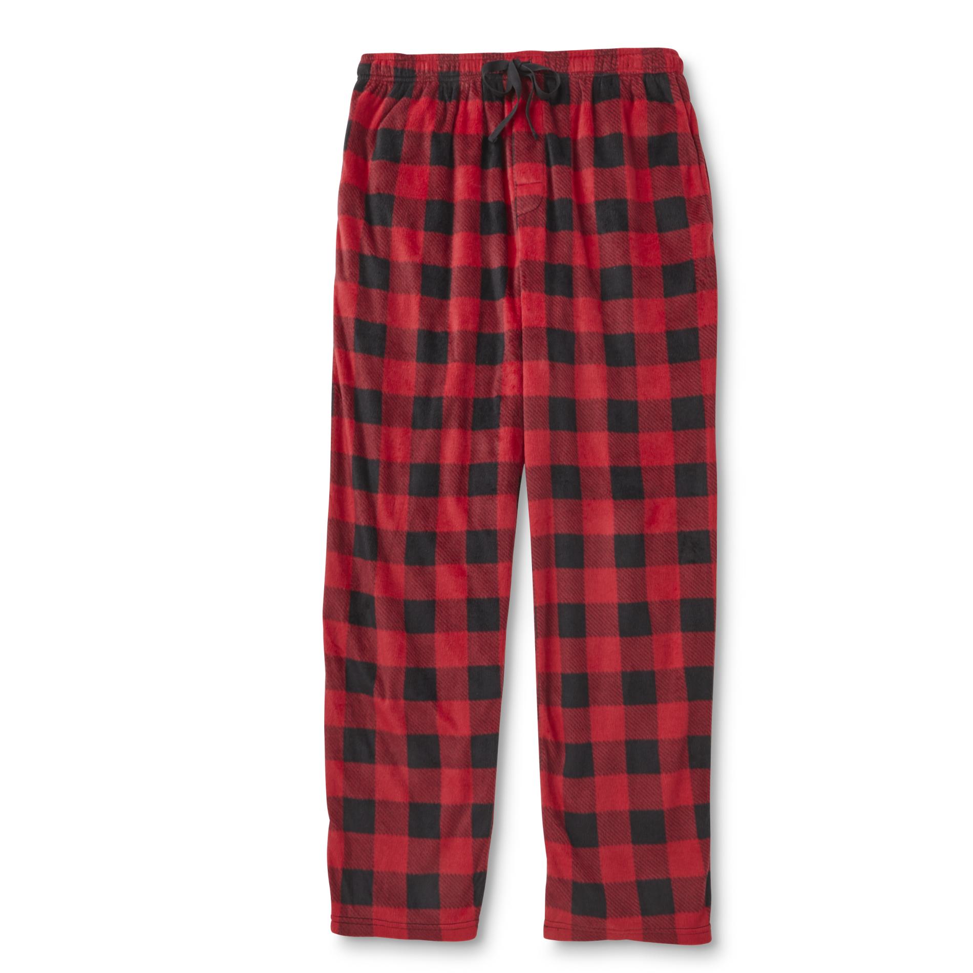 Joe Boxer Men's Microfleece Pajama Pants Buffalo Plaid
