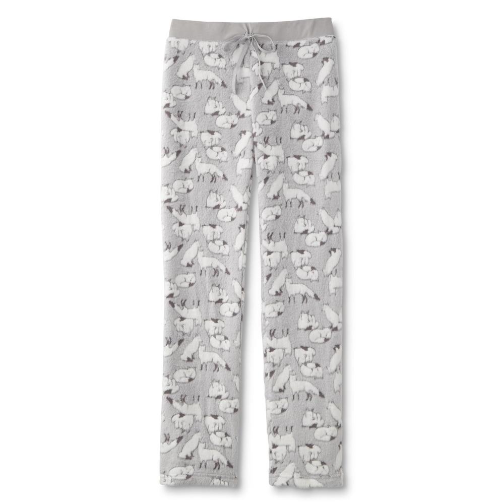 Joe Boxer Women's Plush Pajama Pants - Foxes