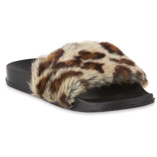 Joe Boxer Joe Boxer Women's Retta Black Faux Fur Slipper