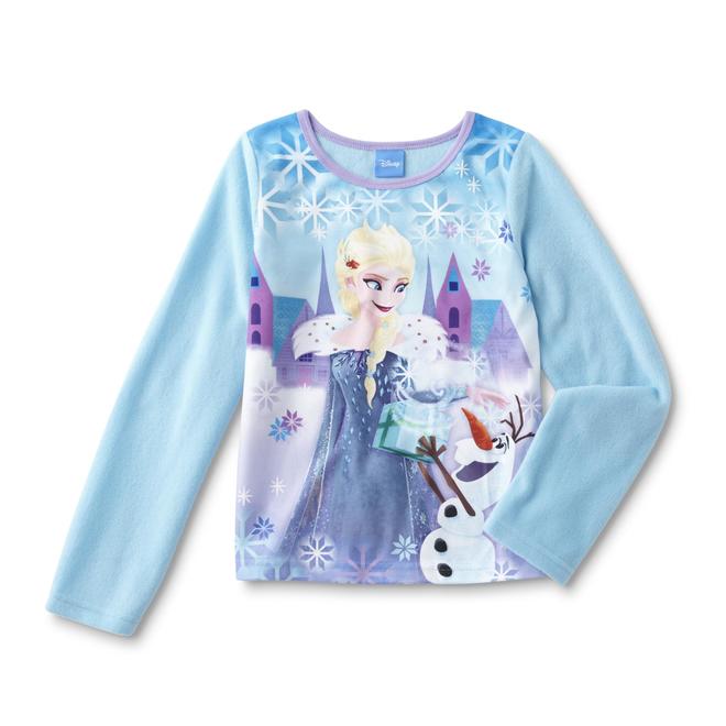 Disney Frozen Girls' Fleece Pajama Shirt & Pants