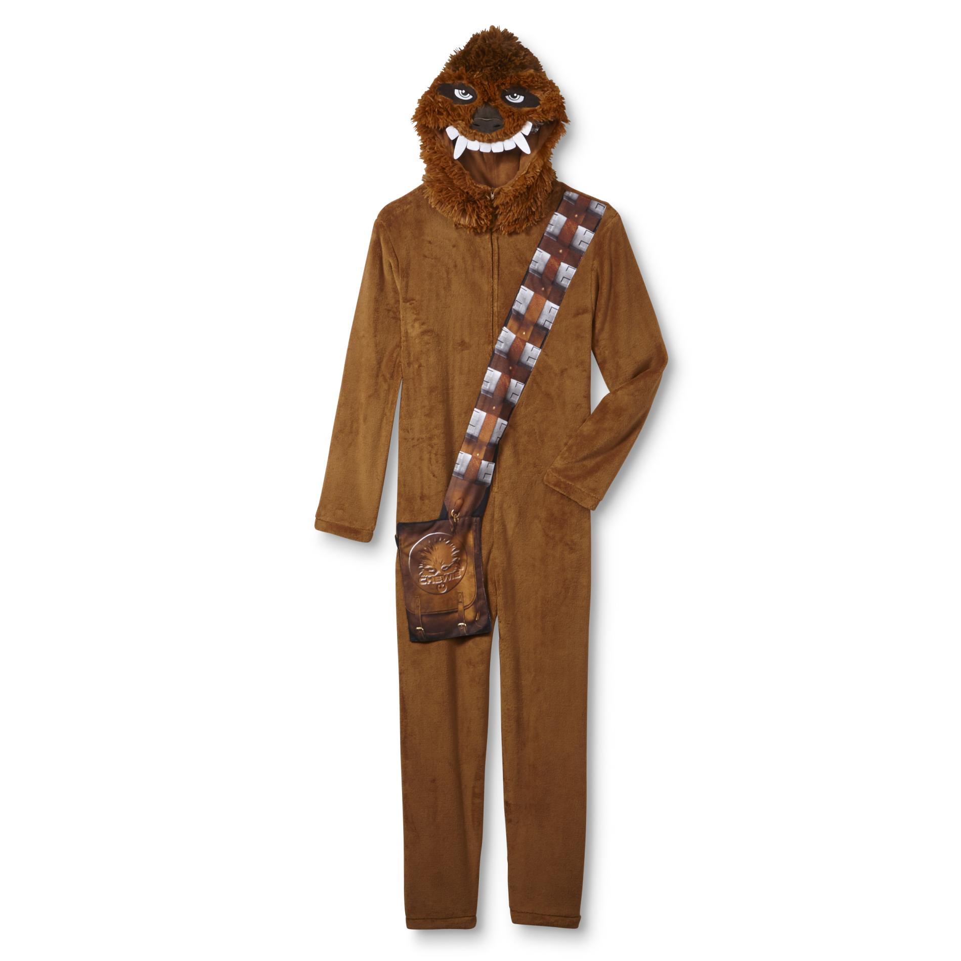Lucasfilm Star Wars Men's One-Piece Fleece Pajamas - Chewbacca