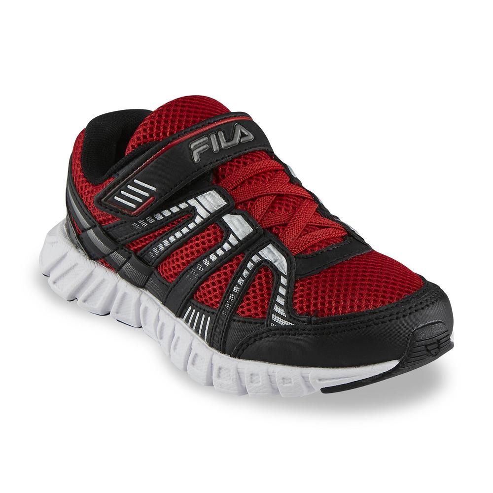 Fila Boy's Volcanic Runner Red/Black Athletic Shoe