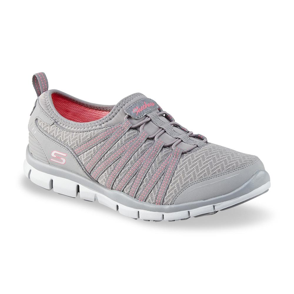Skechers Women's Enticing Gray/Pink Athletic Shoe