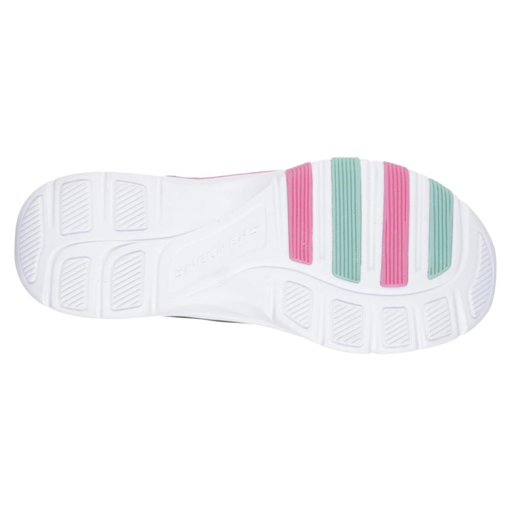 Skechers Girls' Trainer Lite-Bright Racer Black/Blue/Pink Athletic Shoe