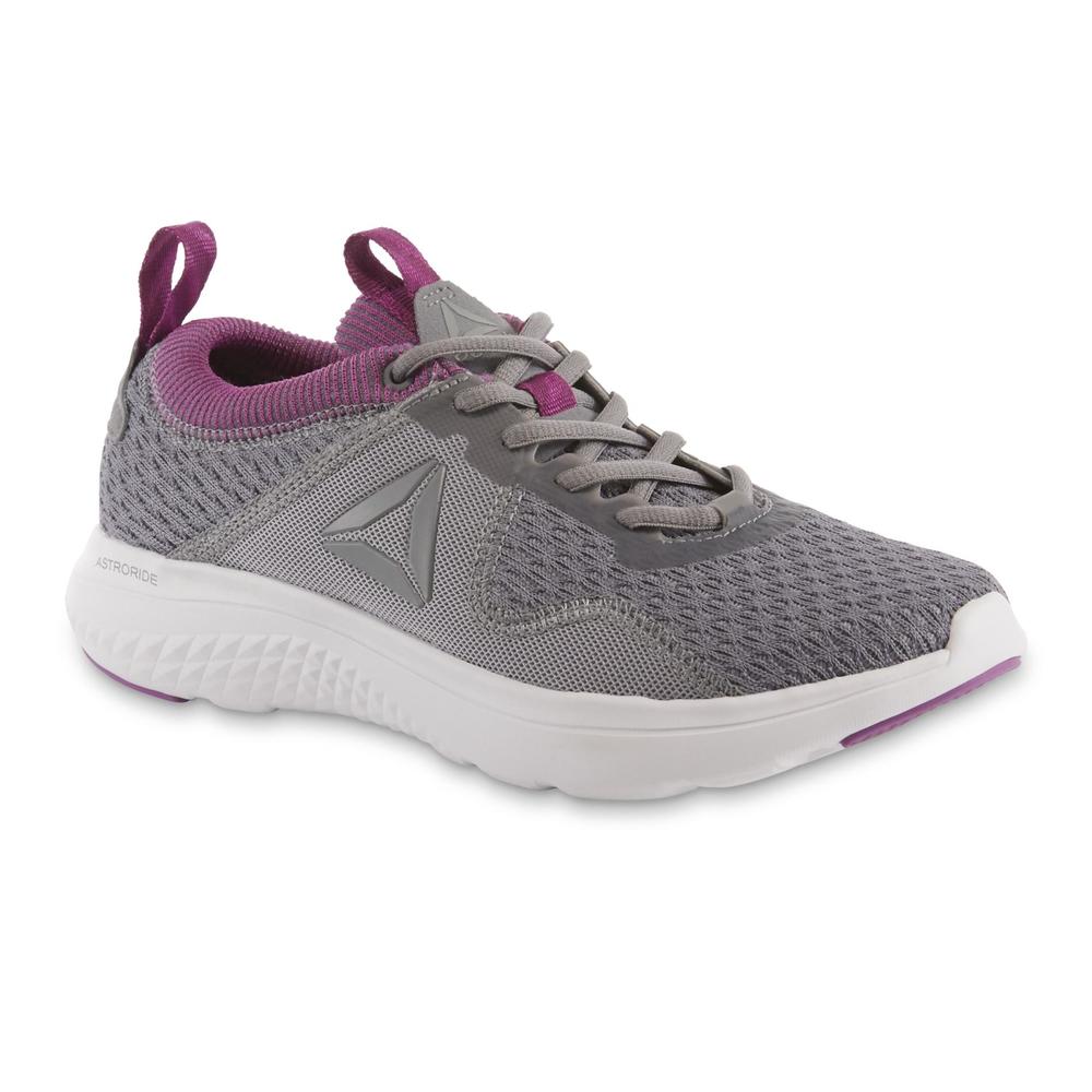 Reebok Women's Astroride Run Fire Gray/Purple Running Shoe