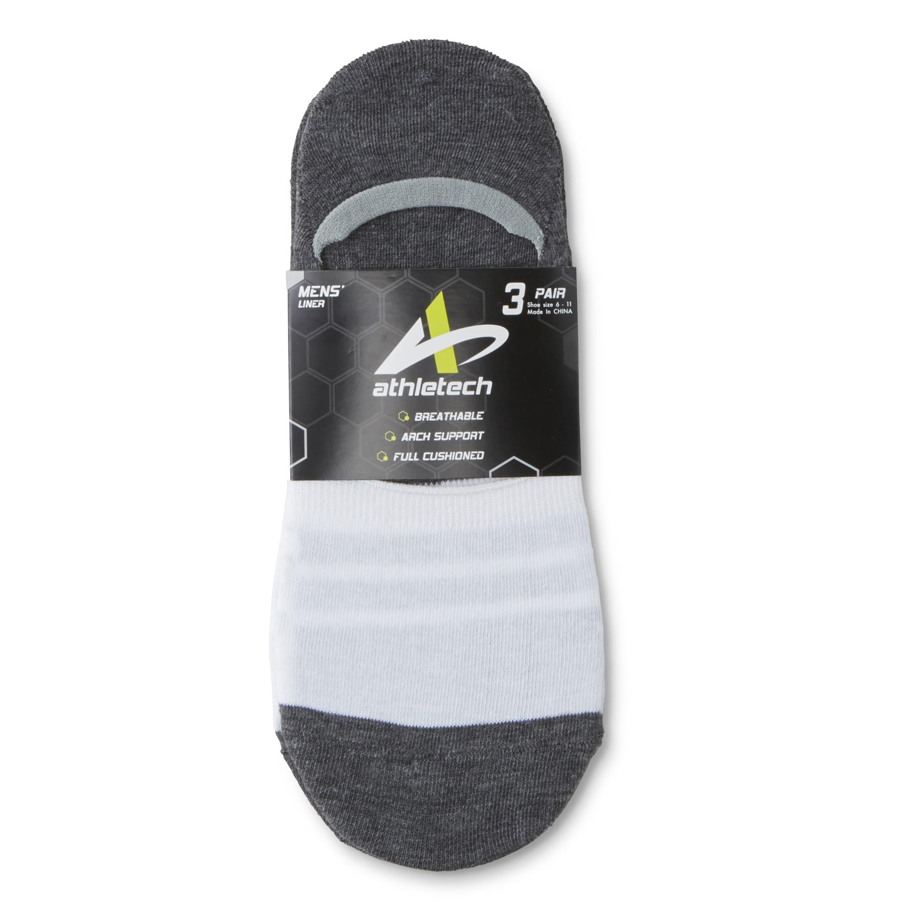 Athletech Men's 3Pairs Sock Liners Shop Your Way Online Shopping